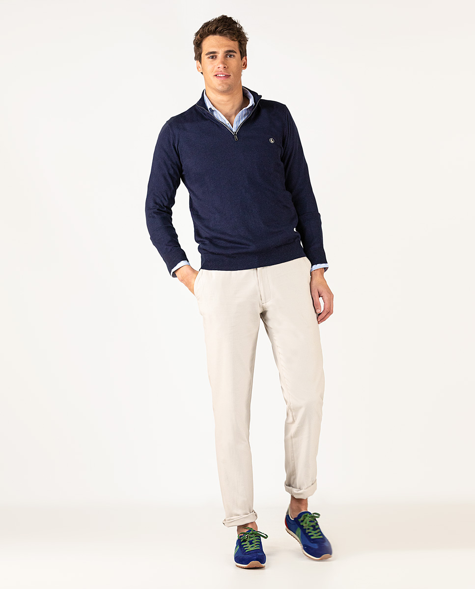 Stone Panama Trousers