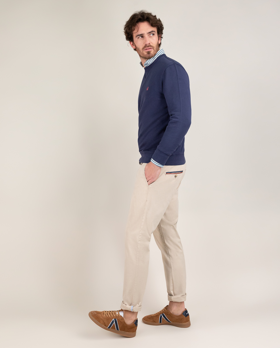 Pantalón Chino Básico Beige