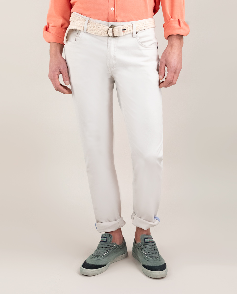 Stone 5-Pocket Trousers
