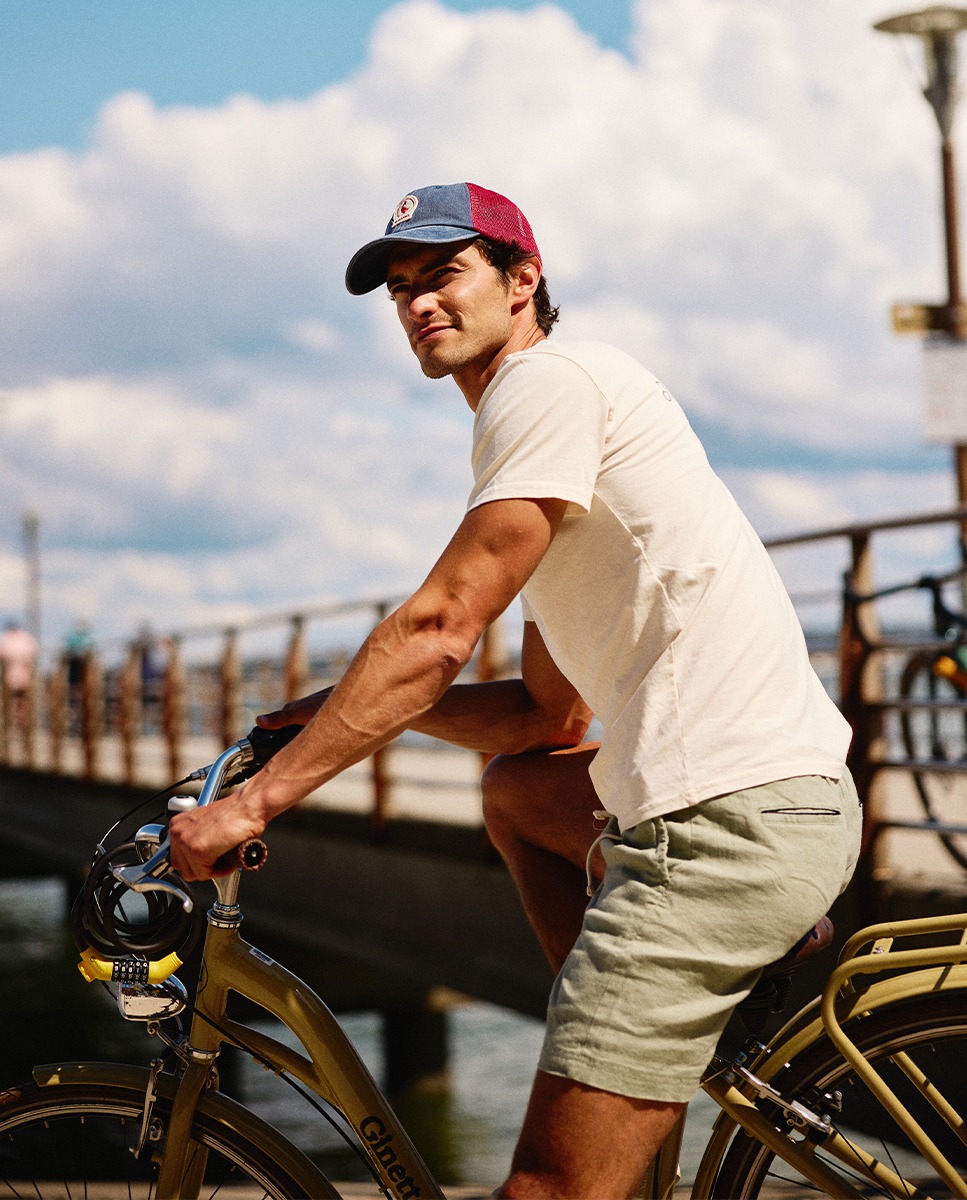 Bermuda Lino Garment Dyed Verde