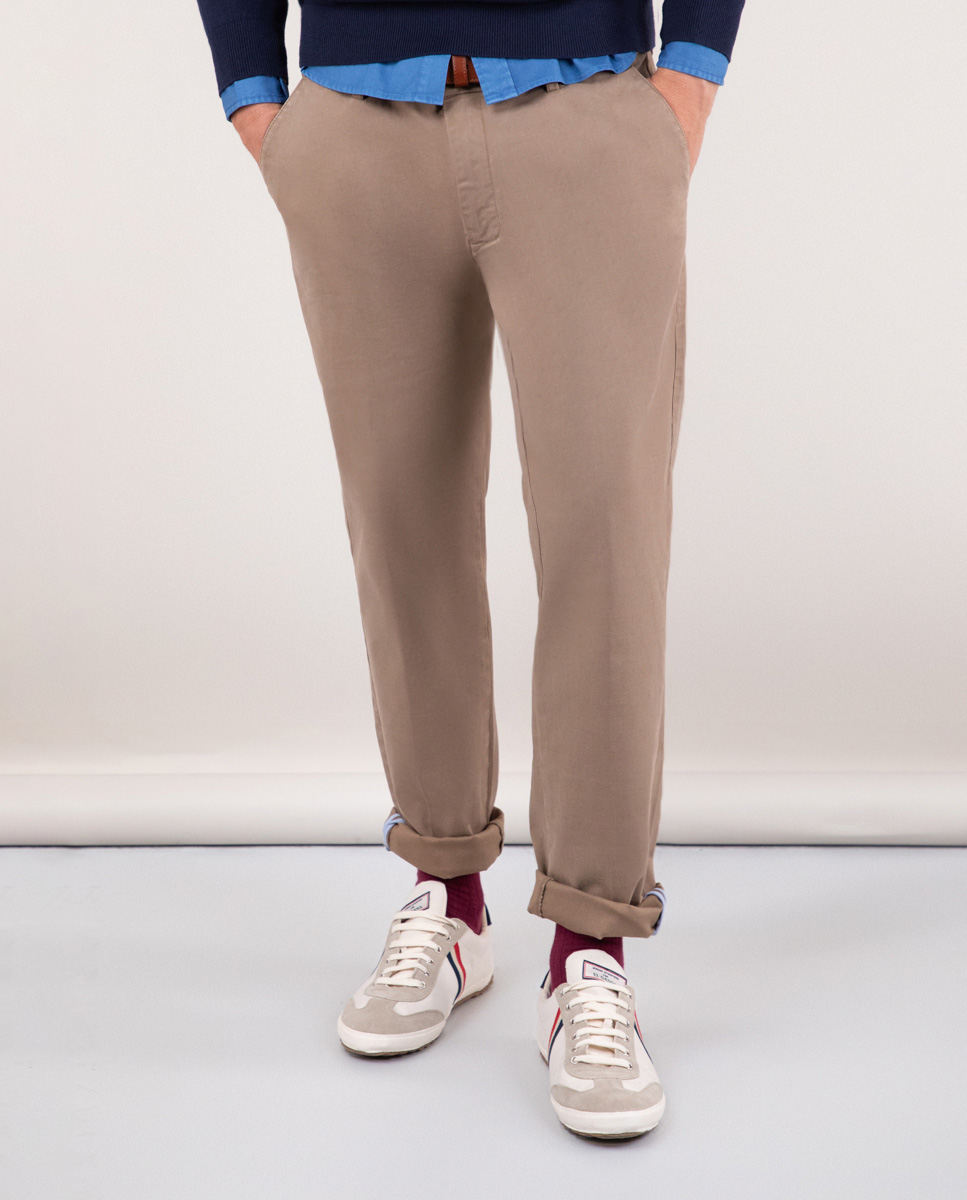 Pantalon chino beige