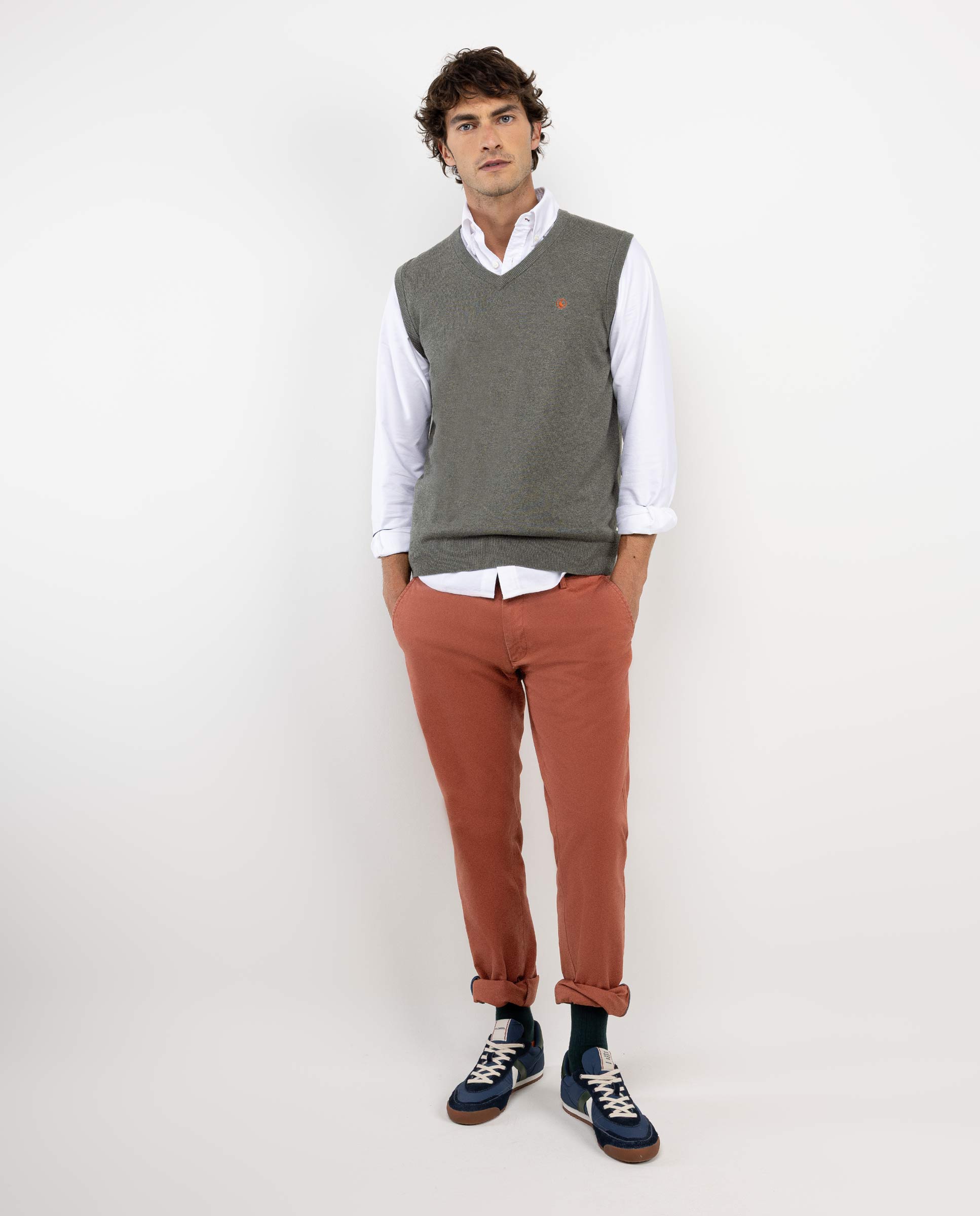 Terracotta Slim Fit  Chinos
