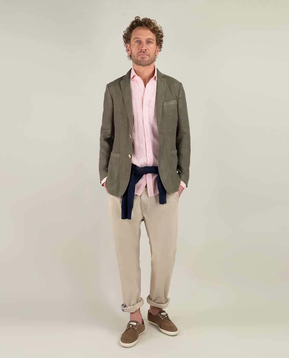 Americana Lino Garment Dyed Kaki