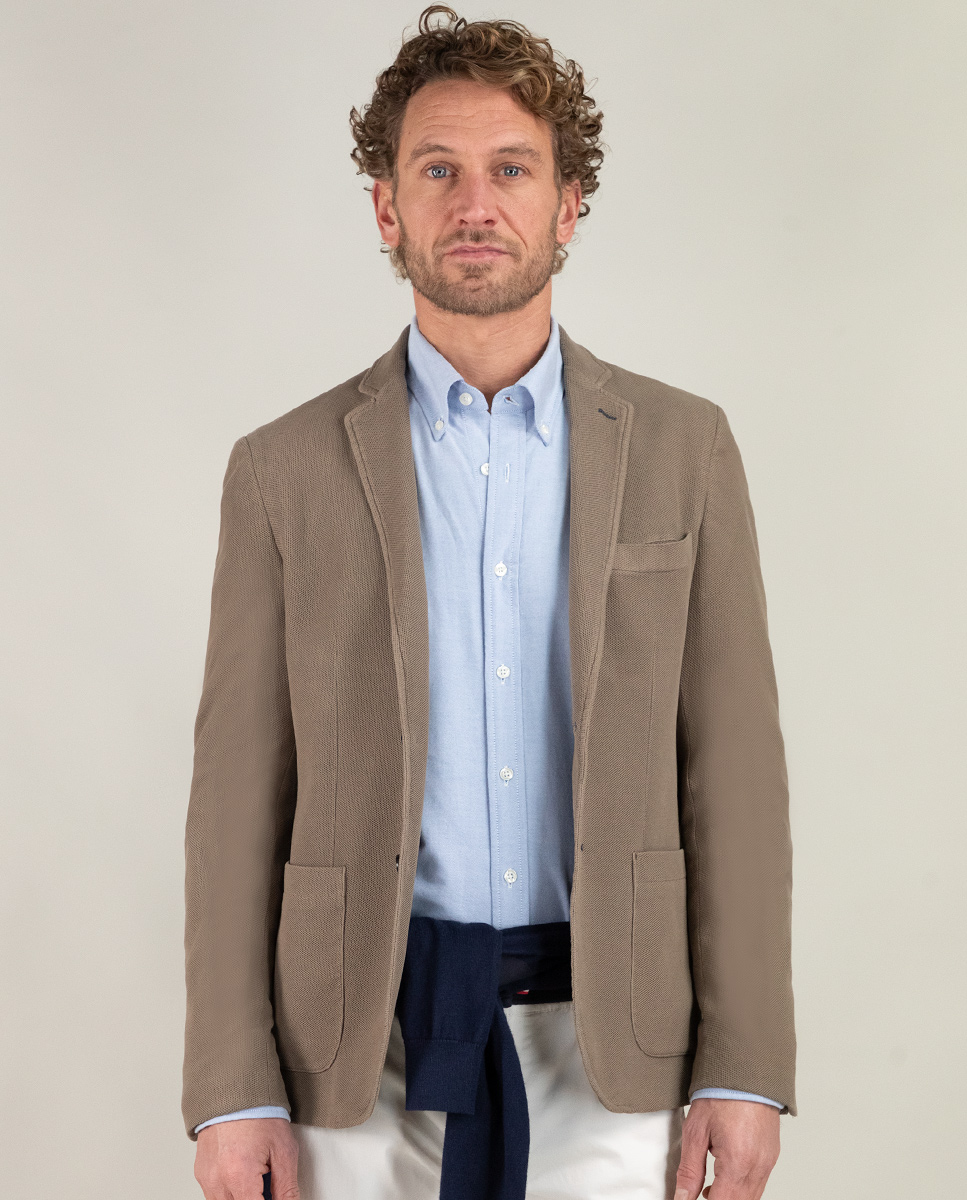 Americana Piqué Garment Dyed Camel