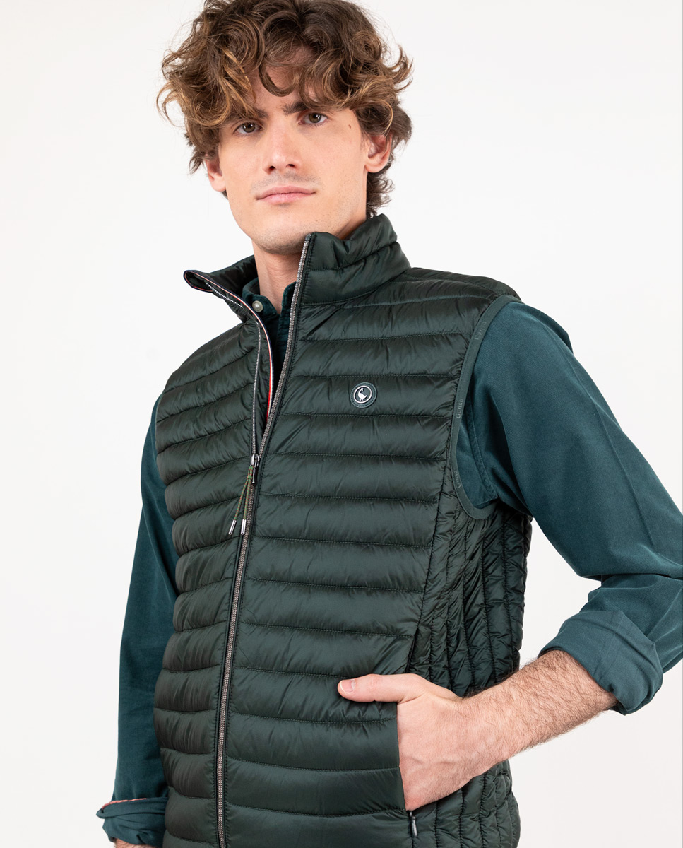Gilet Matelassé Basique Vert