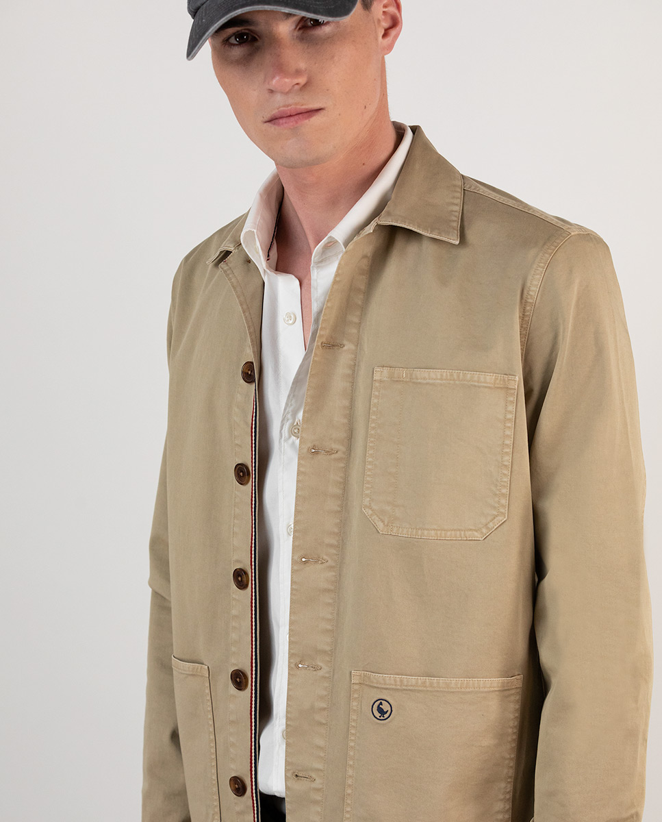 Sobrecamisa Algodón Camel