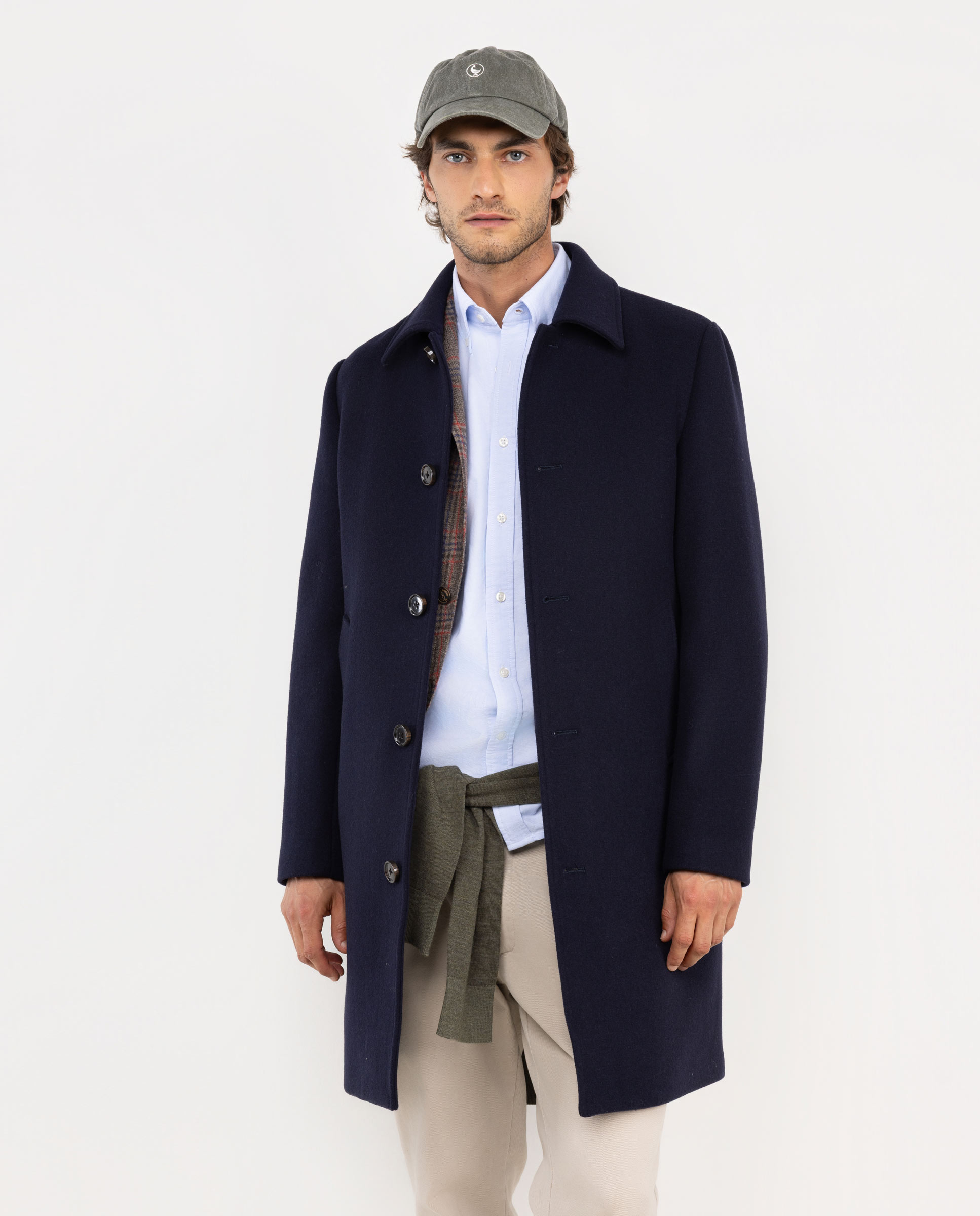 Abrigo Recto Marino