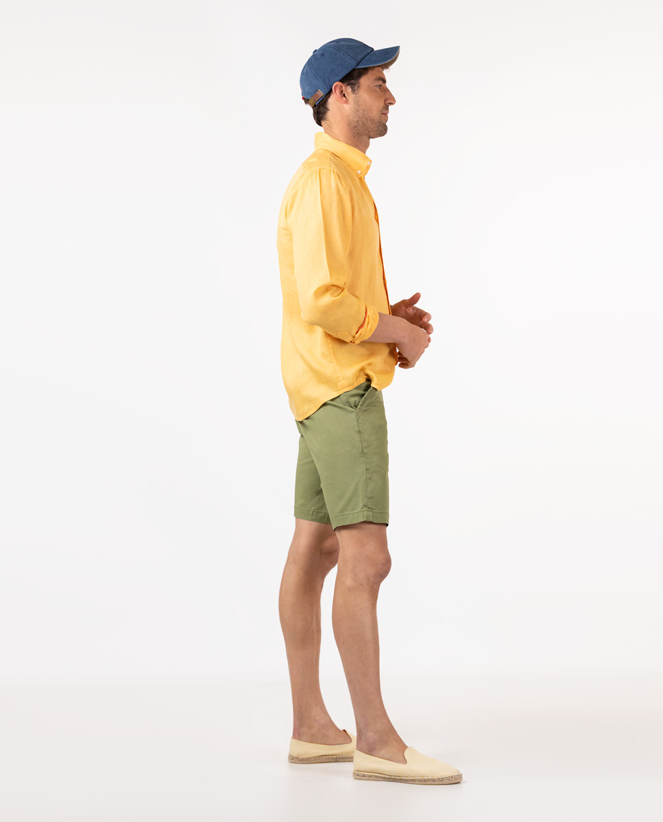 Yellow Linen Shirt 