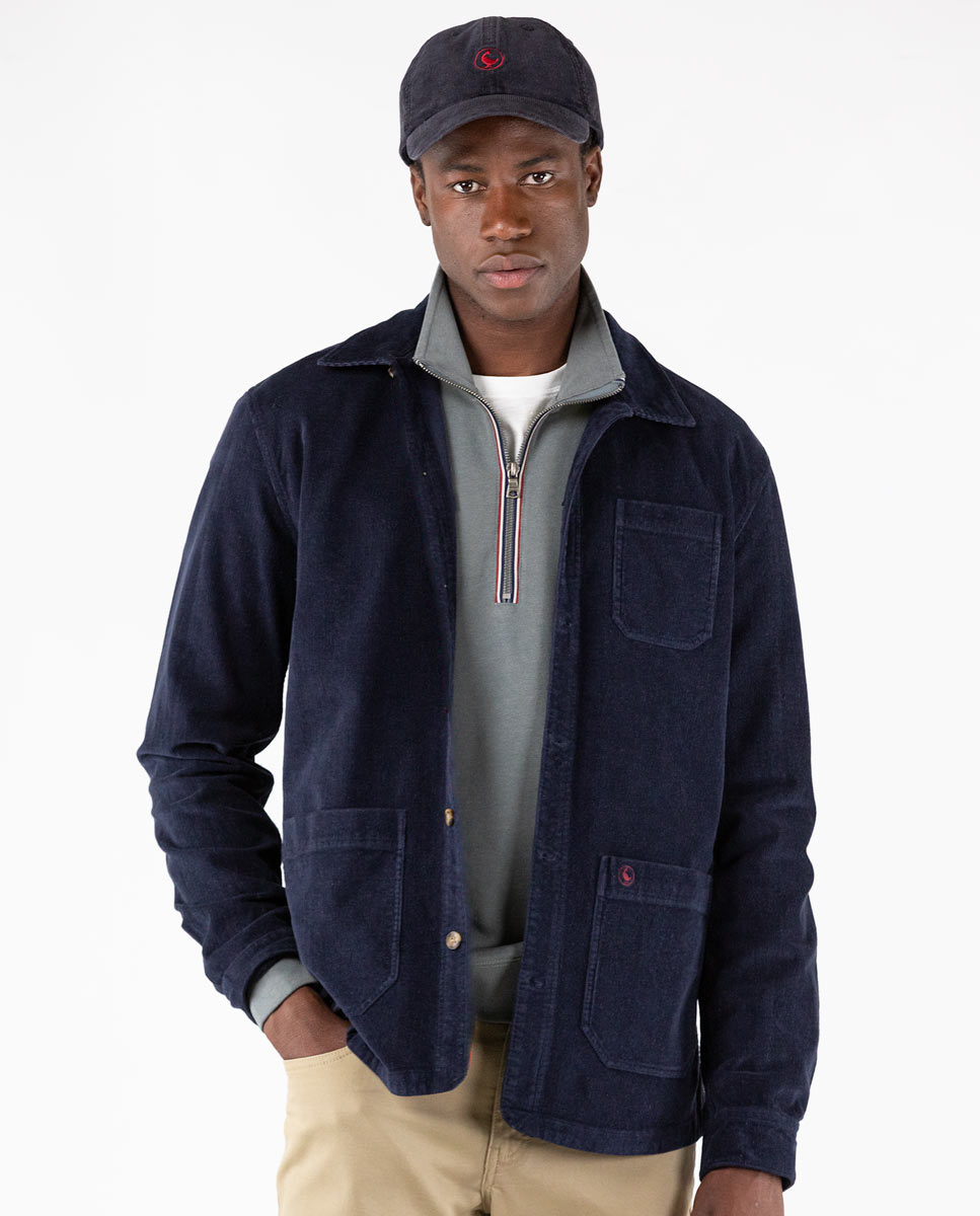 Navy Corduroy Overshirt