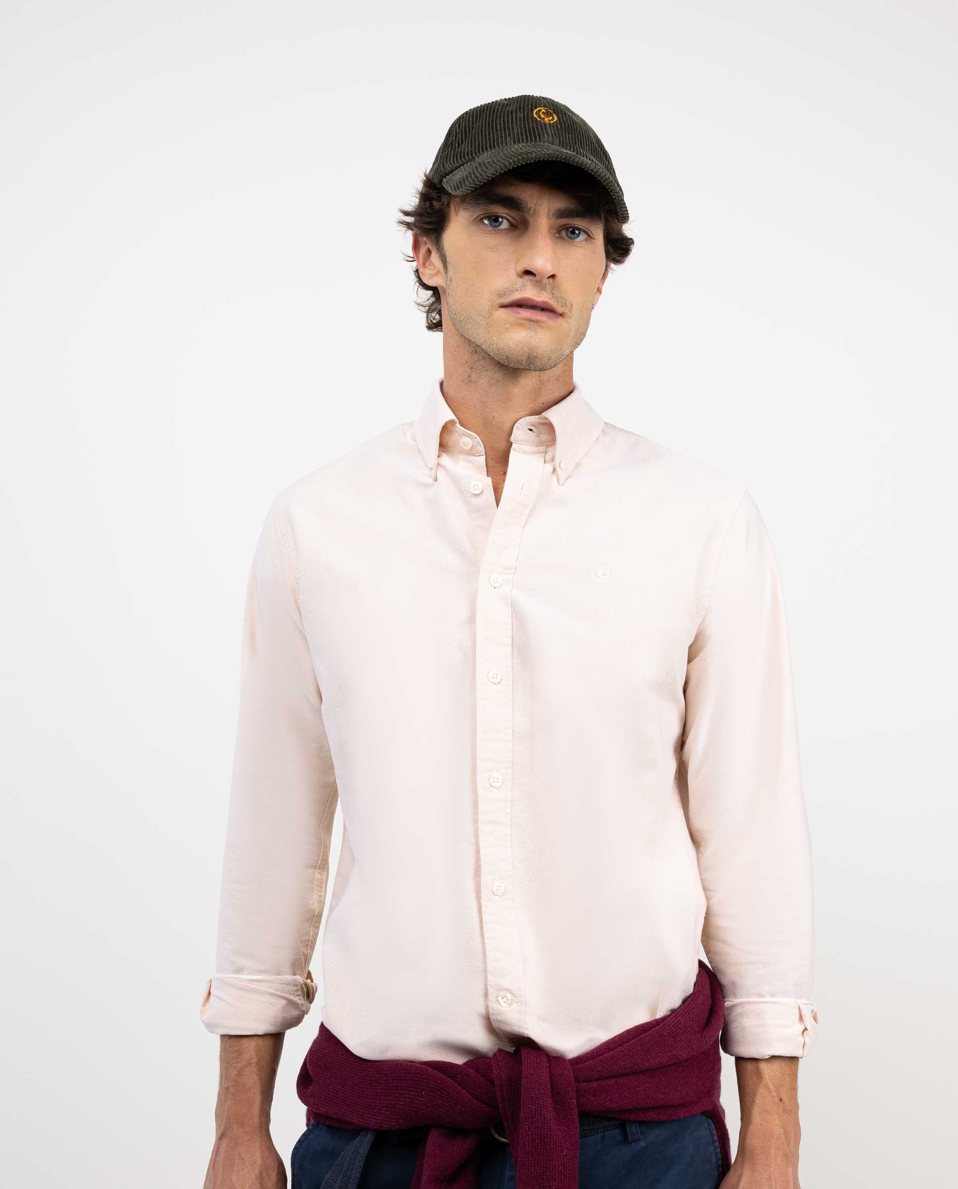 Solid-coloured Corn Oxford Shirt