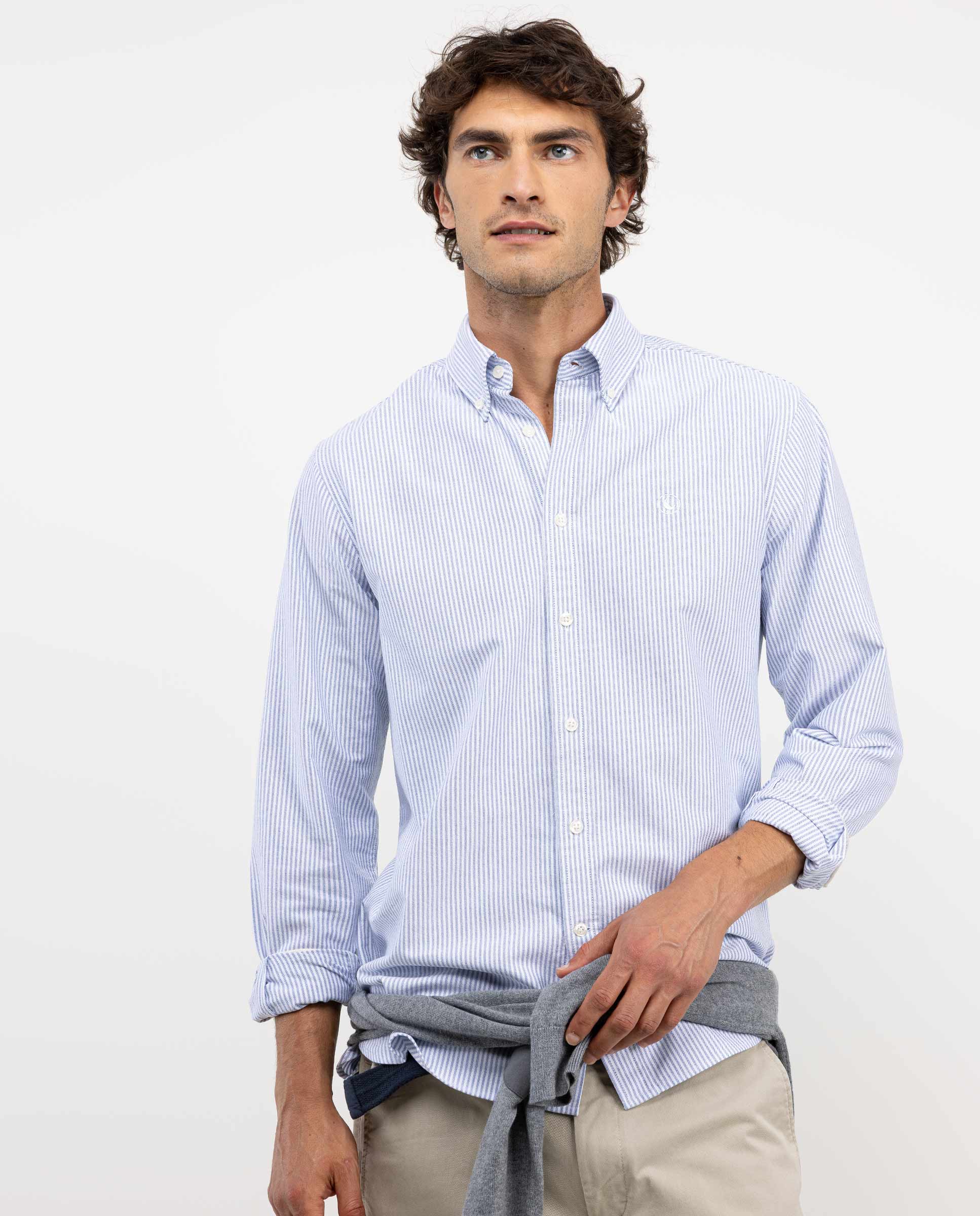 Navy Yale Oxford Shirt