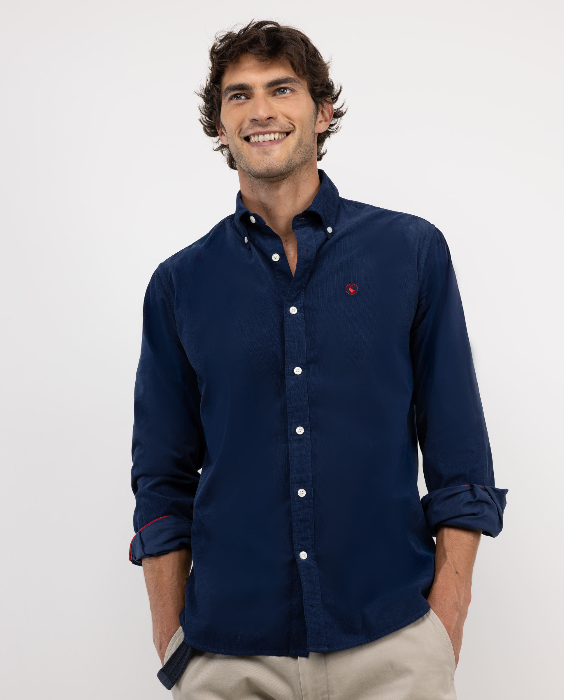 Navy Corduroy Shirt