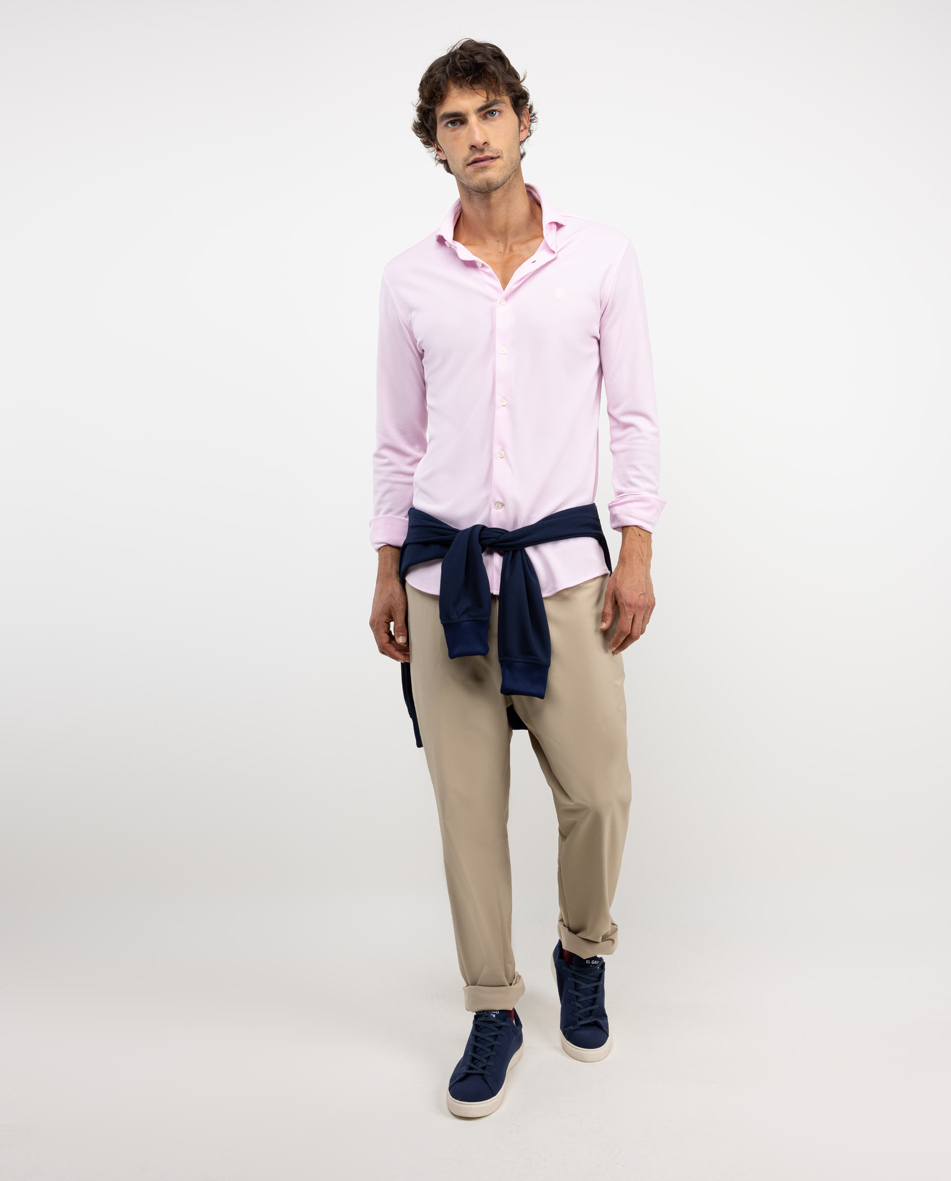 Solid-coloured Pink Sepiia Shirt