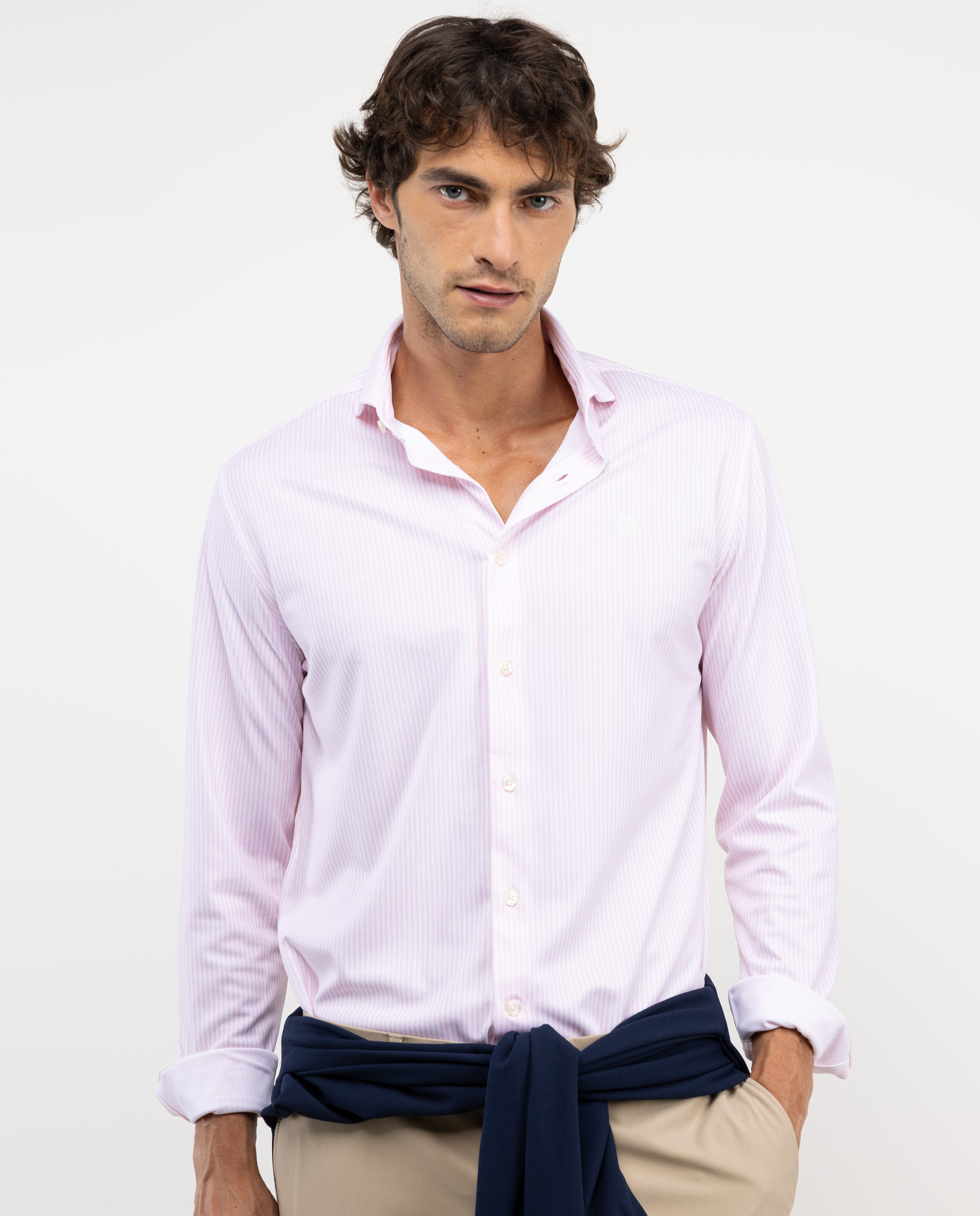 Pink Yale Stripe Sepiia Shirt