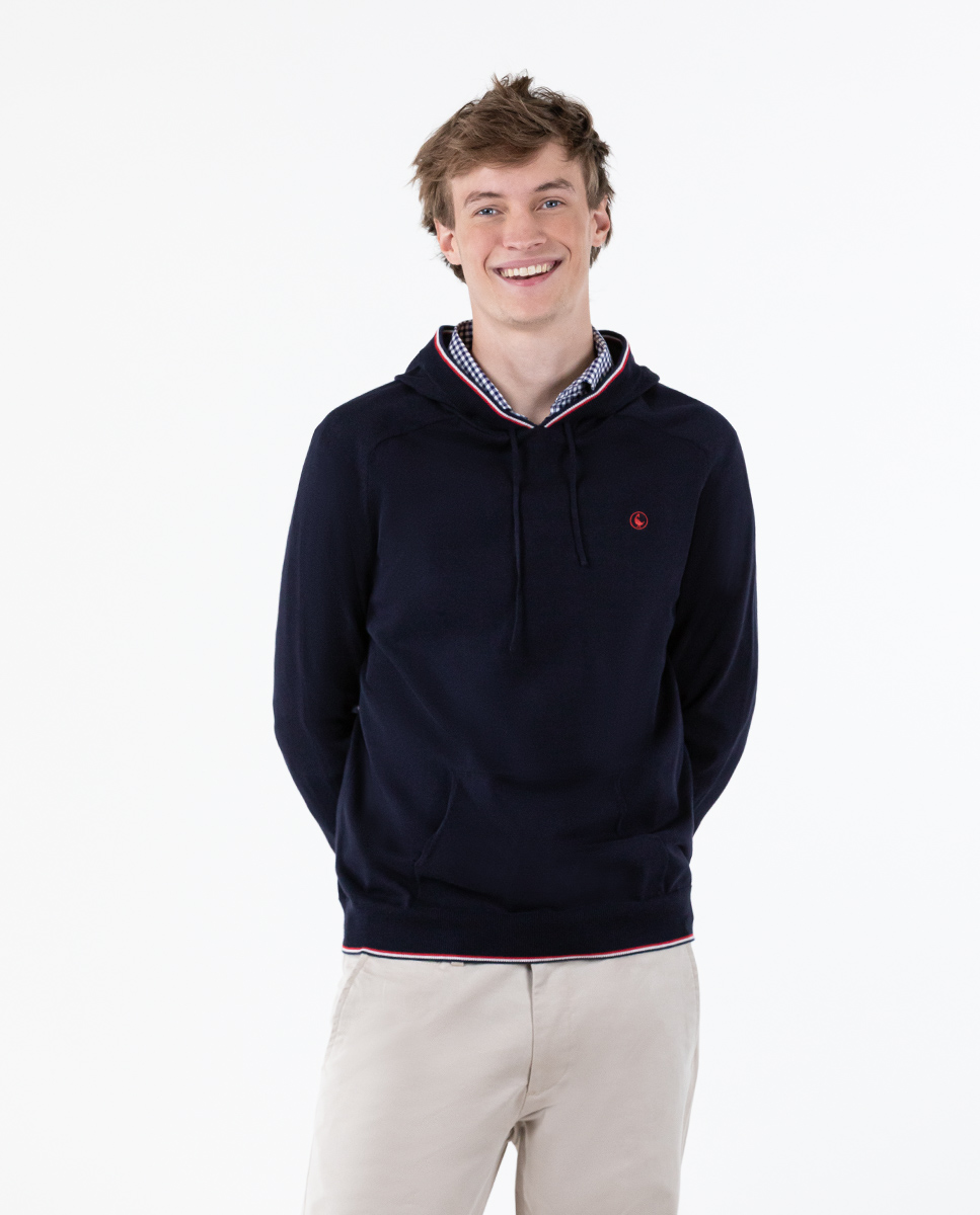 Jersey Capucha Marino