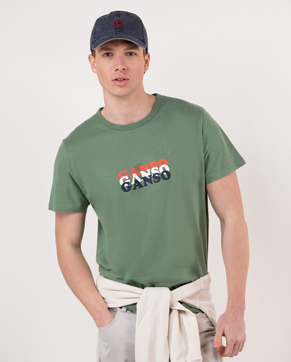 Camiseta Estampada Ganso Verde
