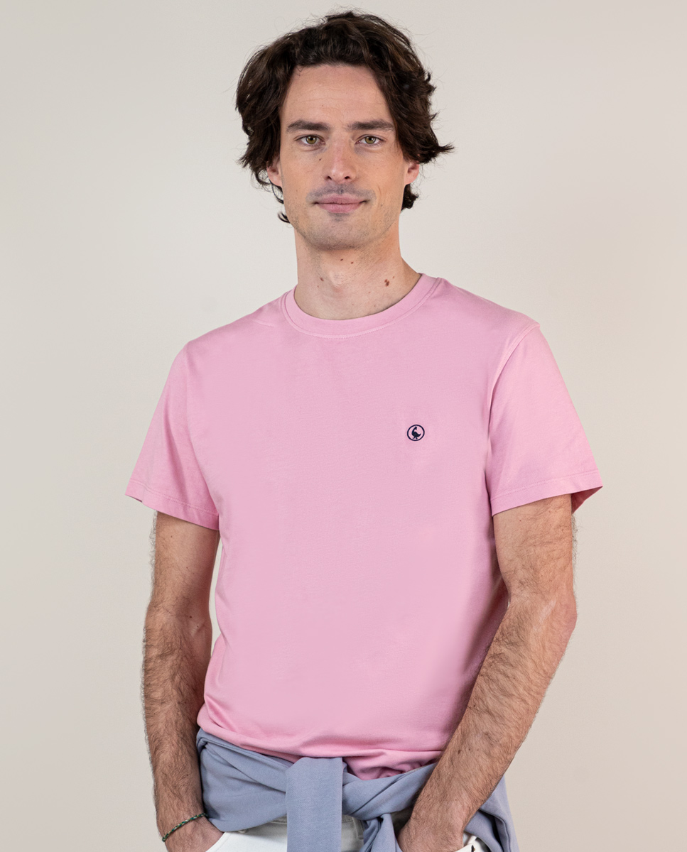 Camiseta Garment Dyed Rosa