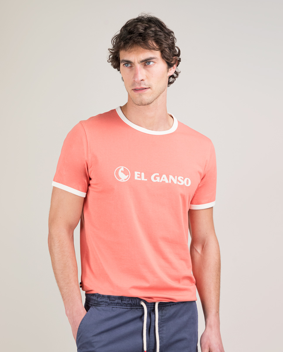 Coral Embroidered Shirt W Crew Neck