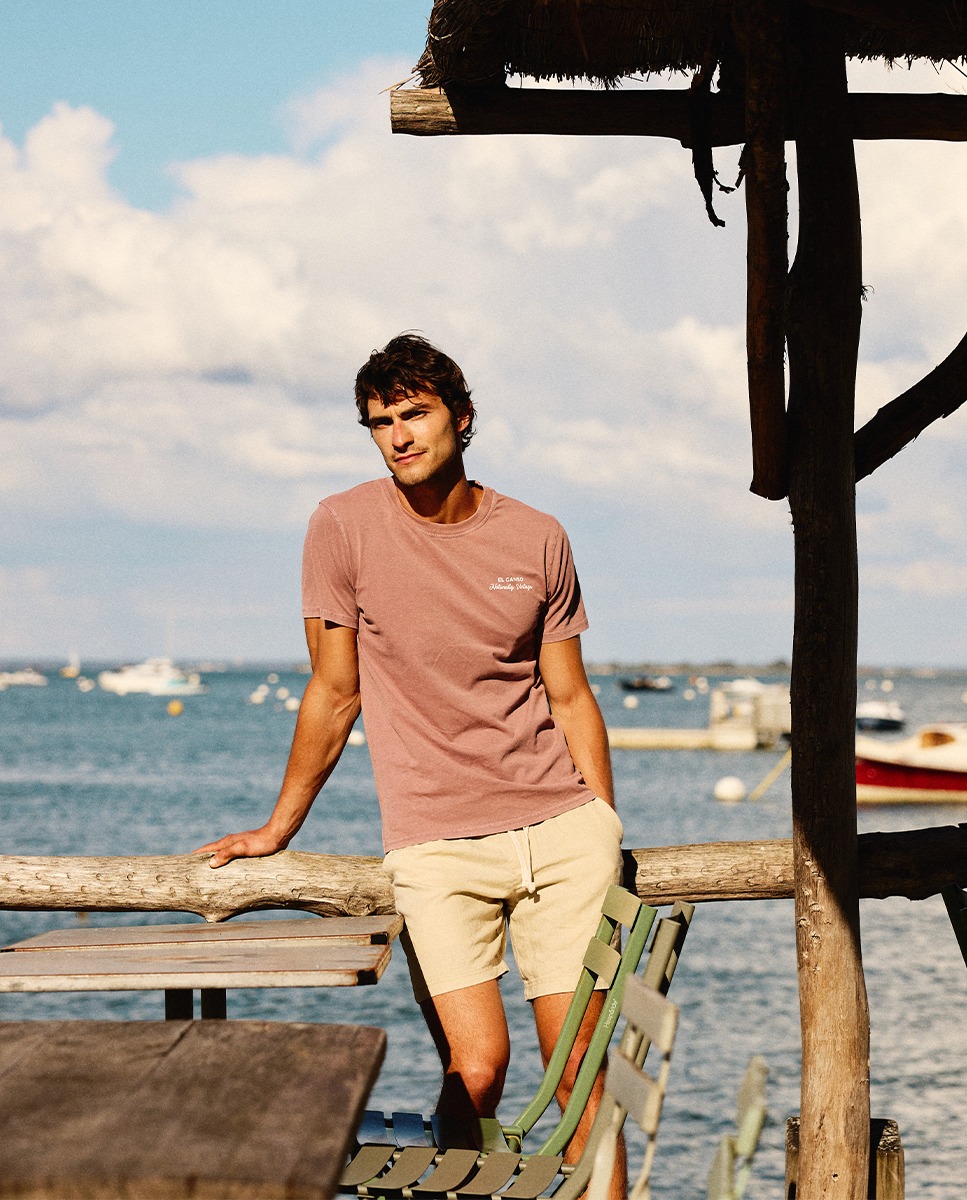 Natural Pink Garment Dyed Shirt