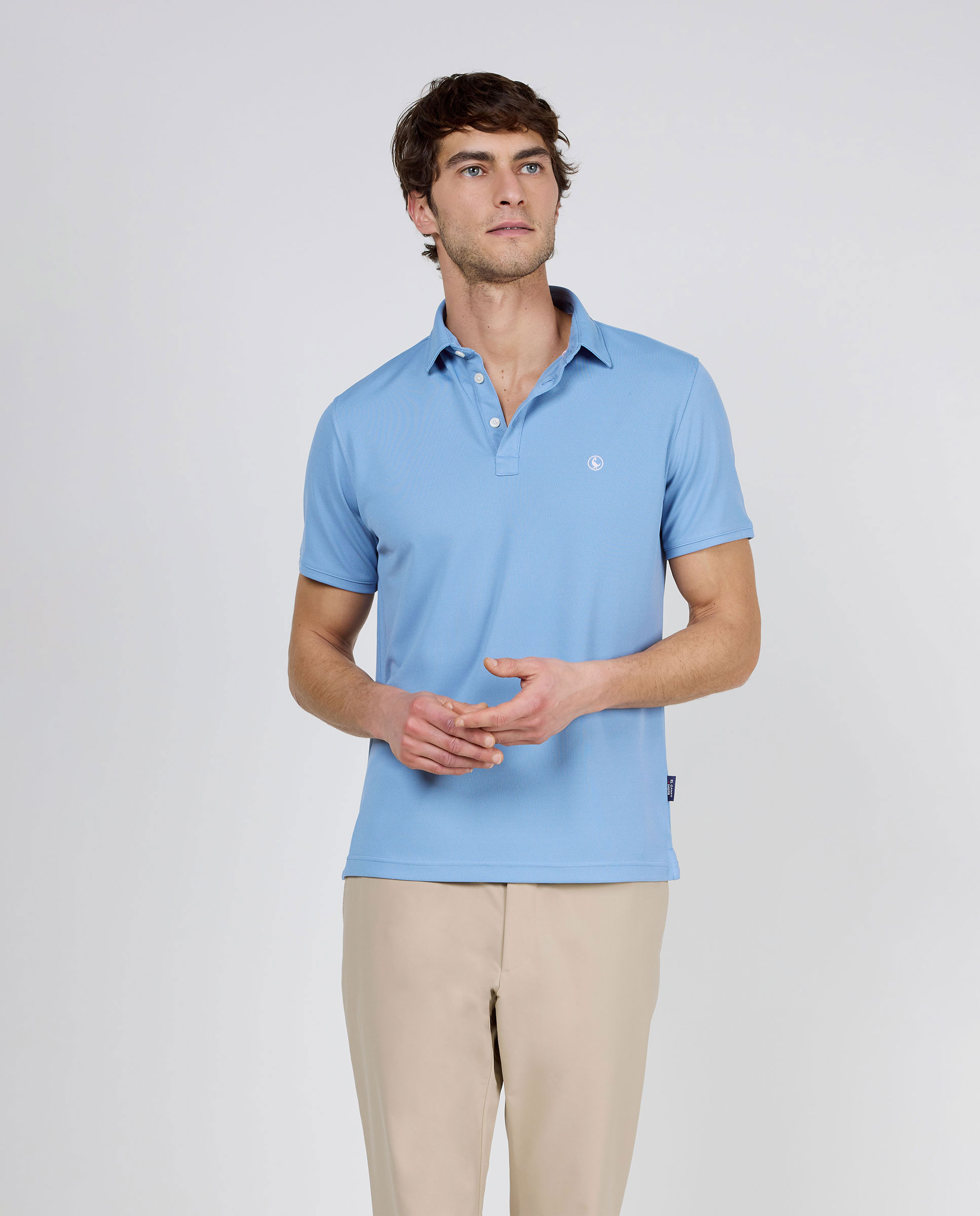 Polo Manga Corta Sepiia Azul