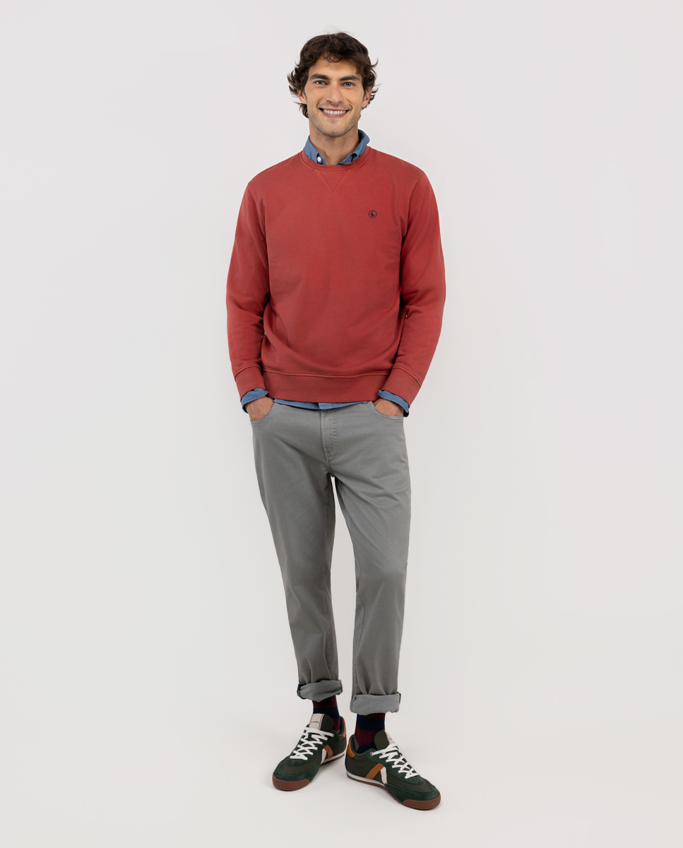 Sudadera Cuello Caja Rojo