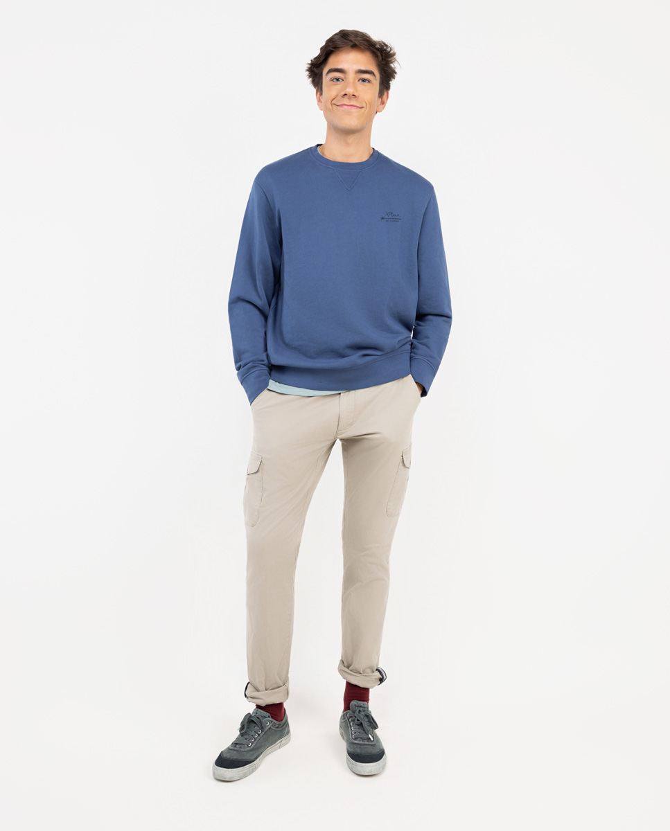 Sudadera Xana Garment Dyed Marino