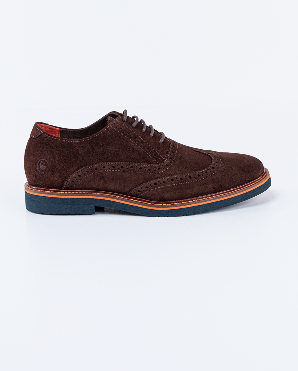 Oxford-Schuh Wildleder Braun