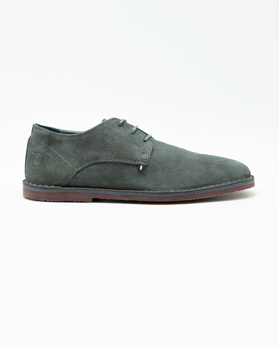Zapato Guerrero Ante Gris