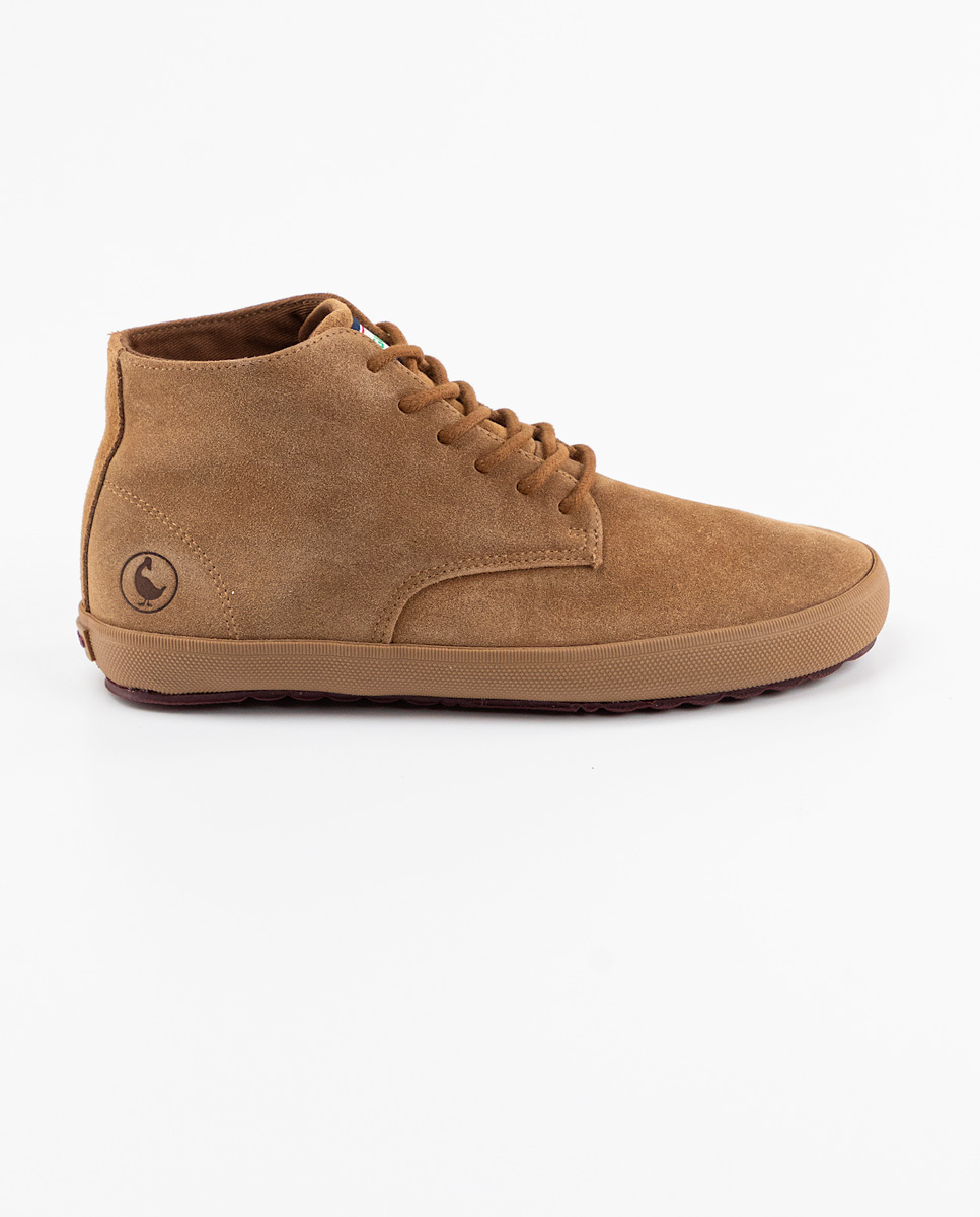 Derbystiefelette Wildleder Braun