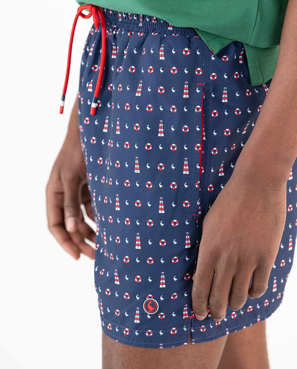 Bañador Marino  Estampado Flotadores