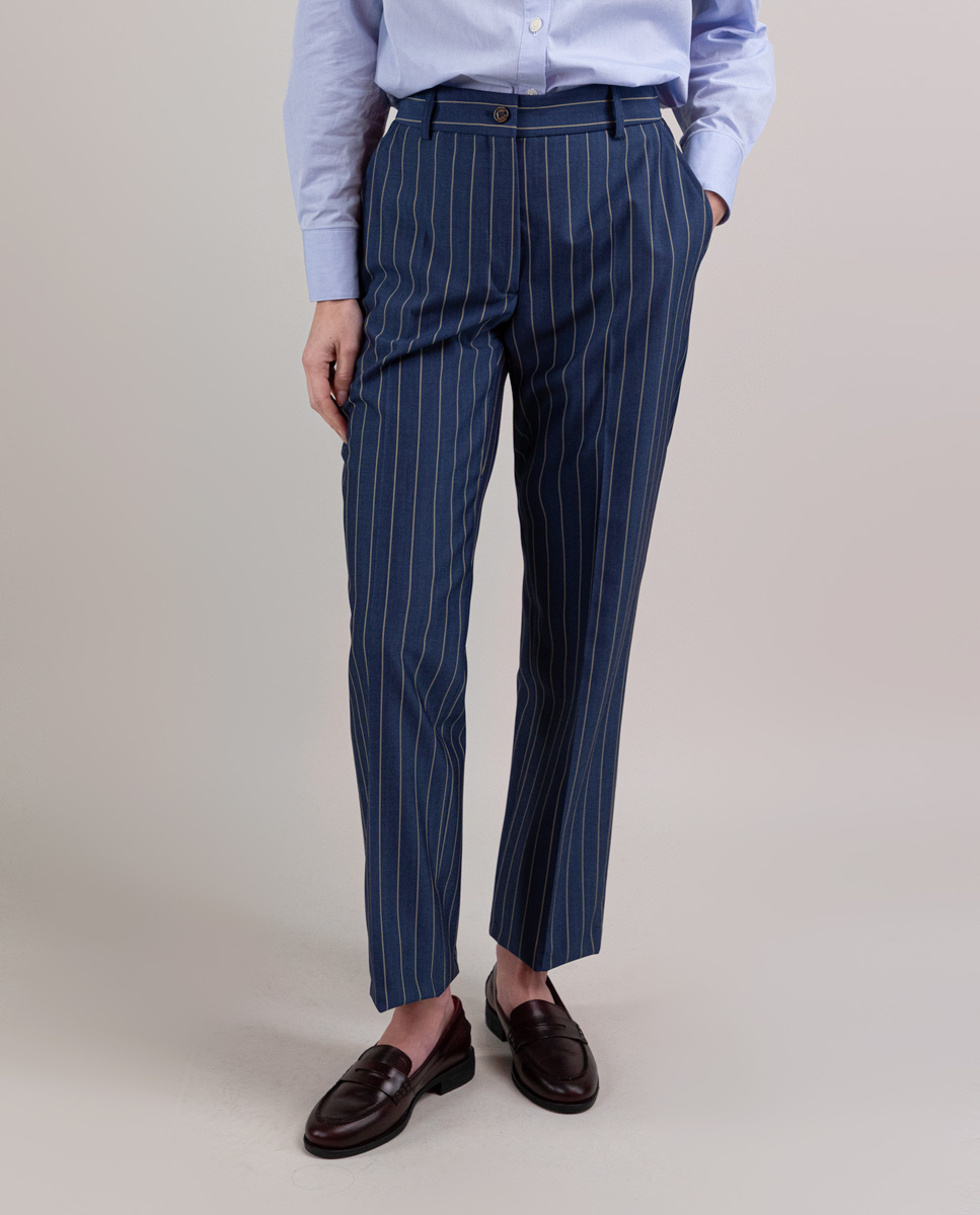 Pantalón Coordinado Raya Diplomática Azul
