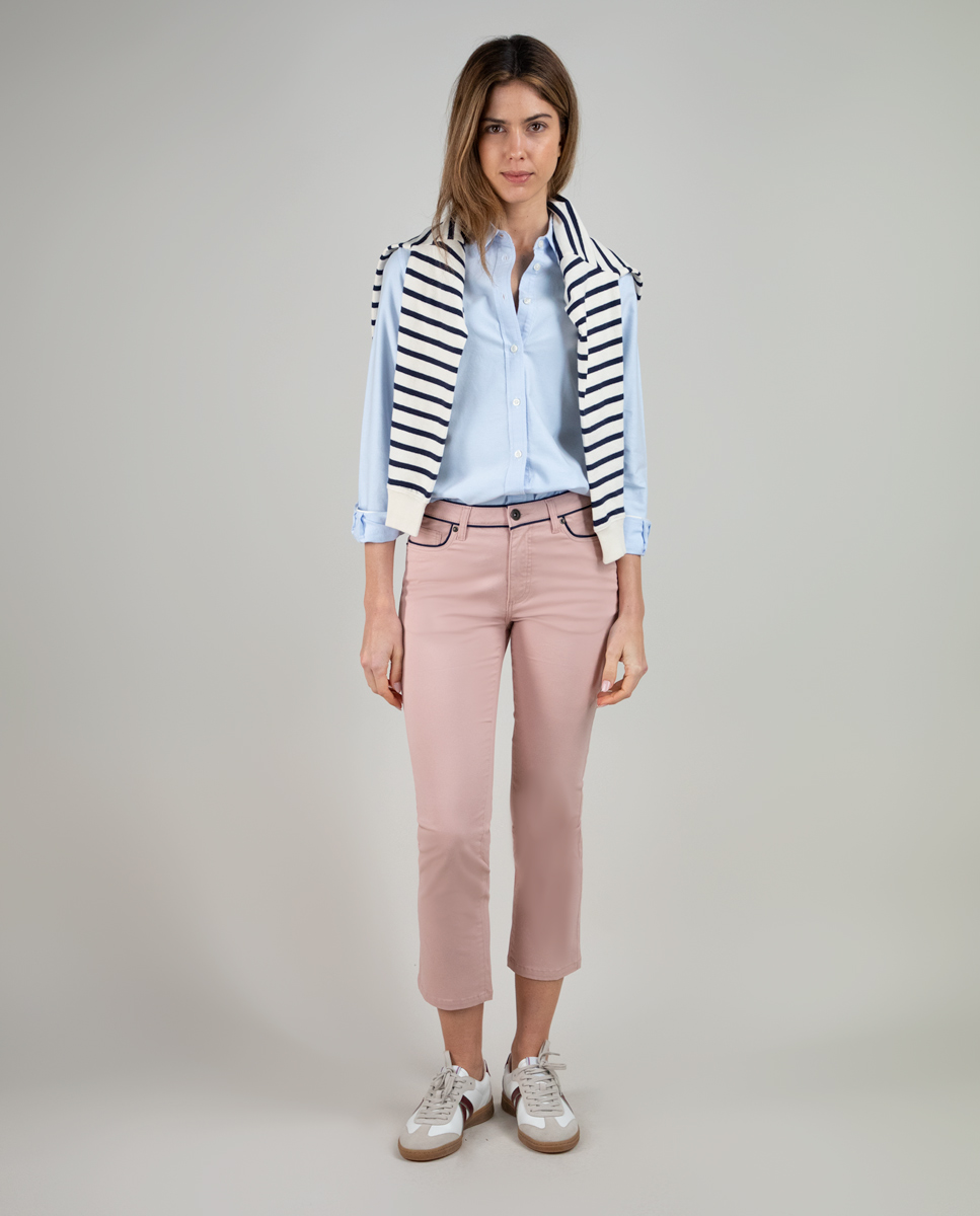 Pink 5-Pocket Trousers