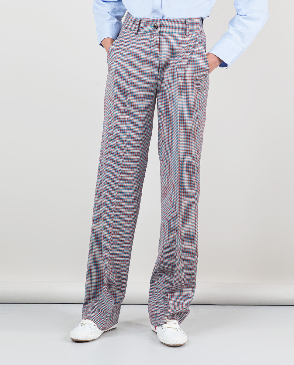 Pantalón Coordinado Harrys Granate y Celeste