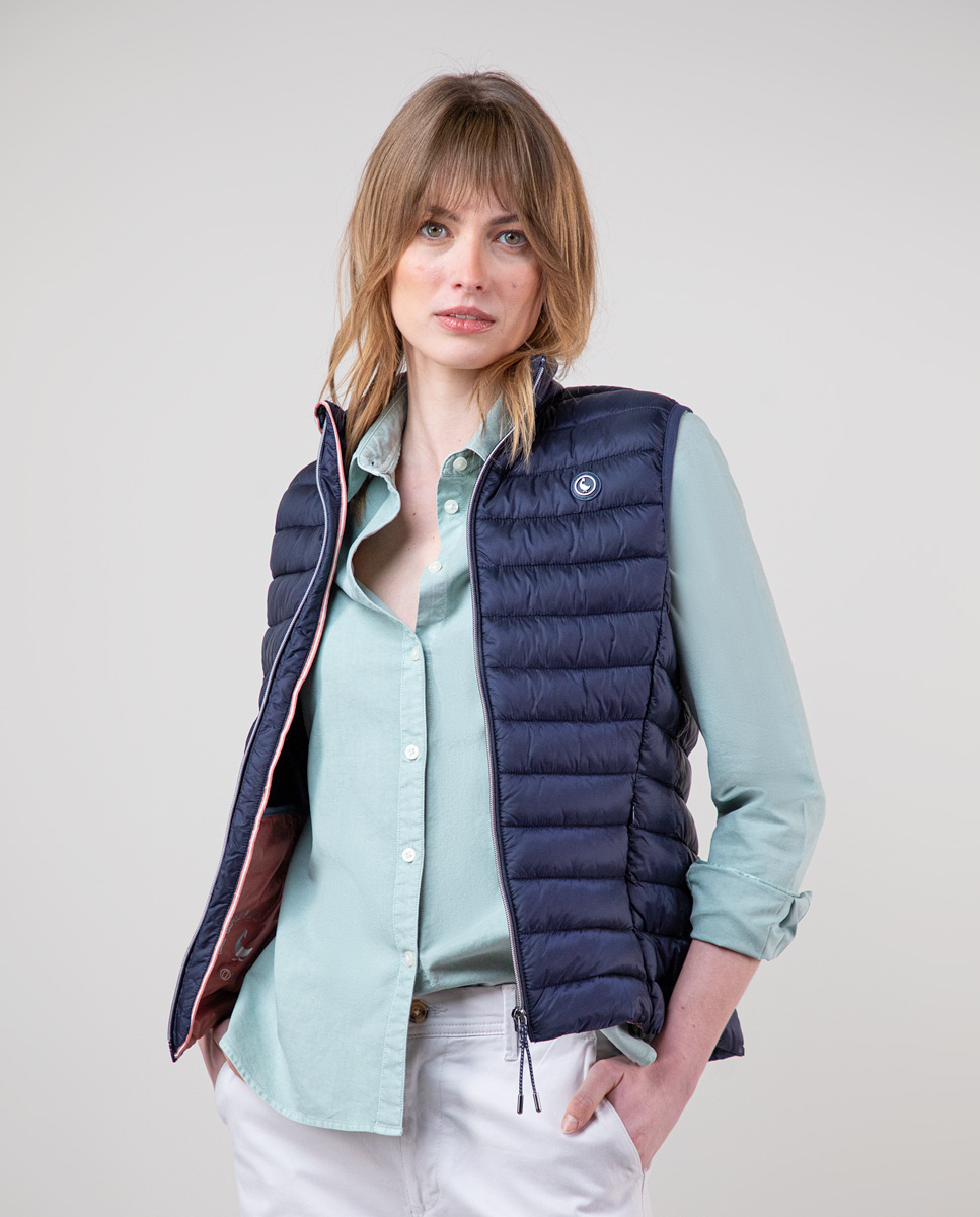 Navy Quilted Vest