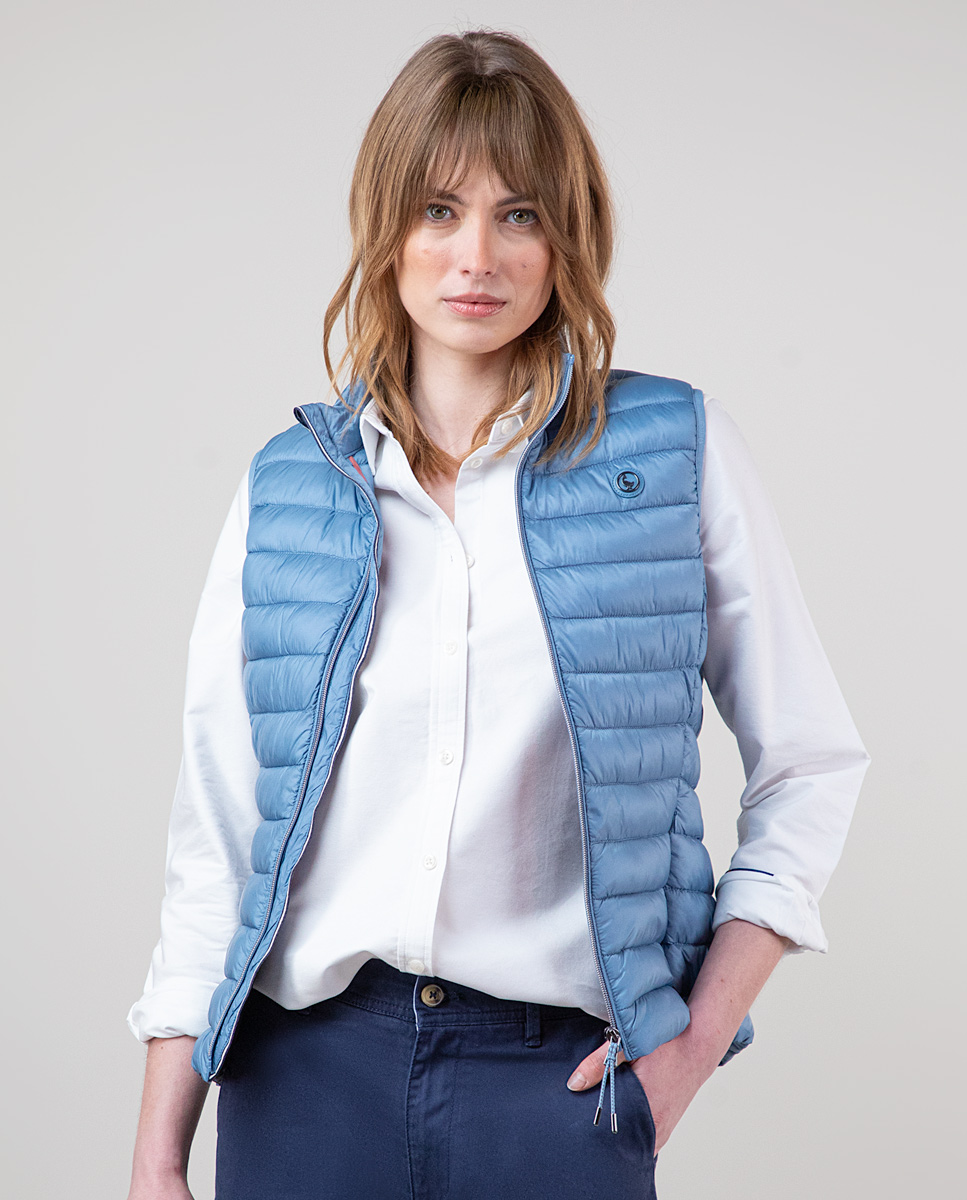 Blue Quilted Vest