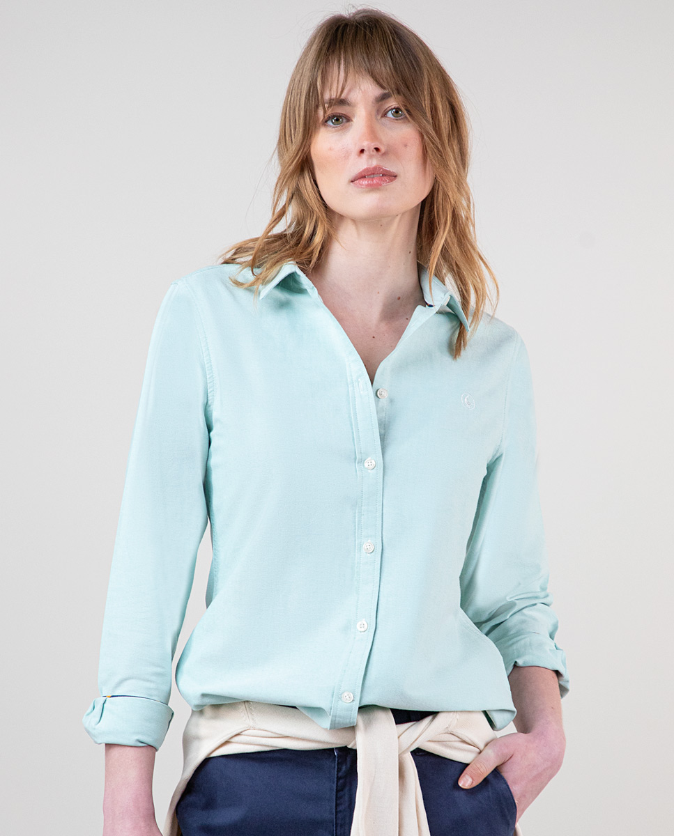 Chemise Oxford Vert