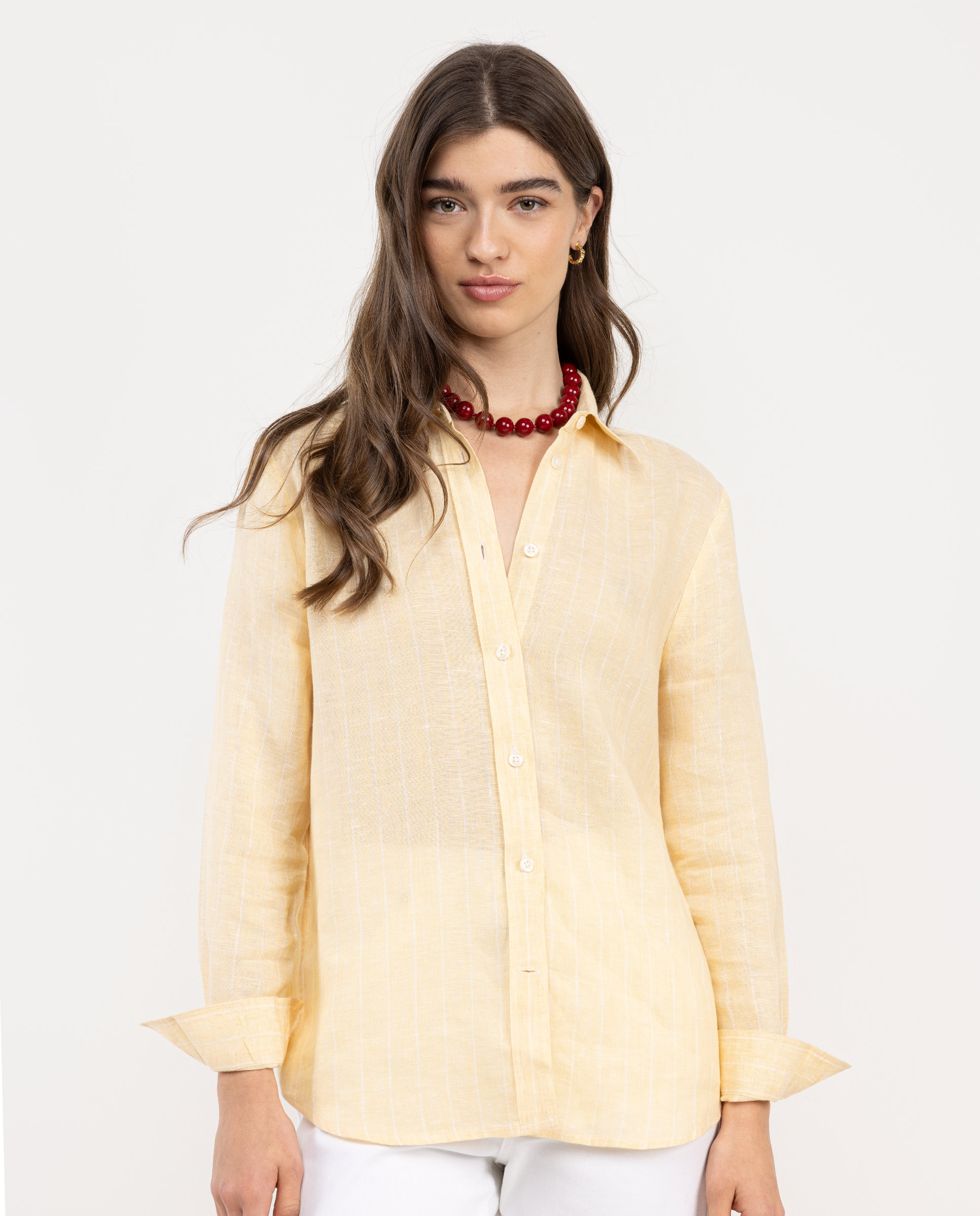 Rose Linen Shirt