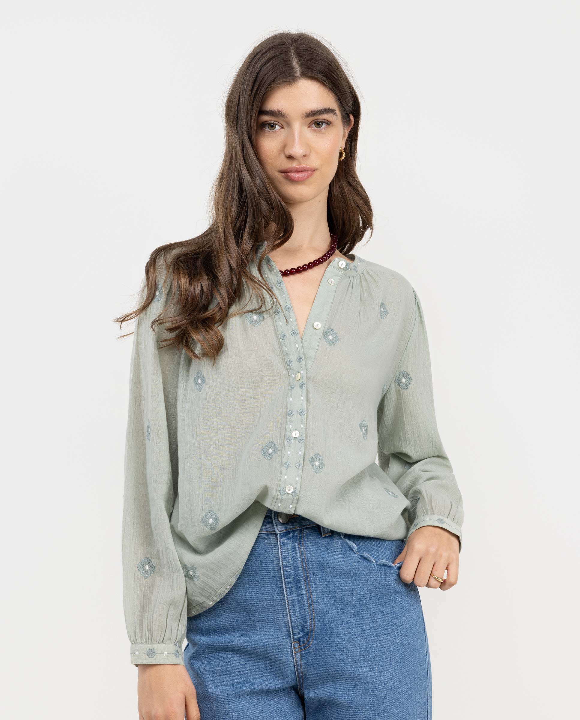 Aurora Embroidered Blouse