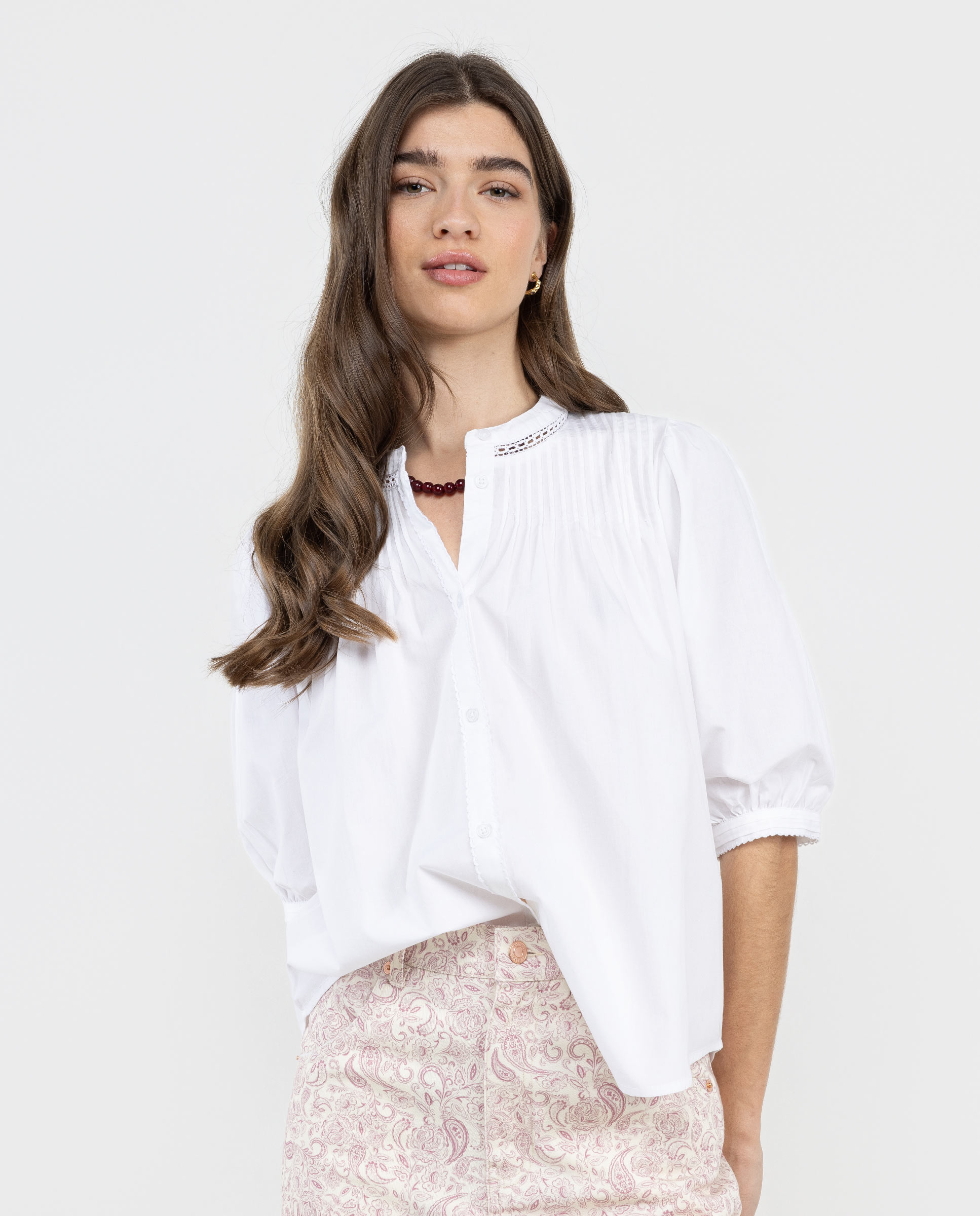 Blusa Grace Algodón Blanca