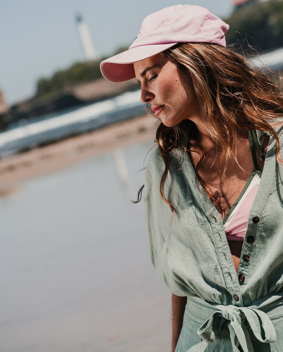 Mono Camisero Lino Verde