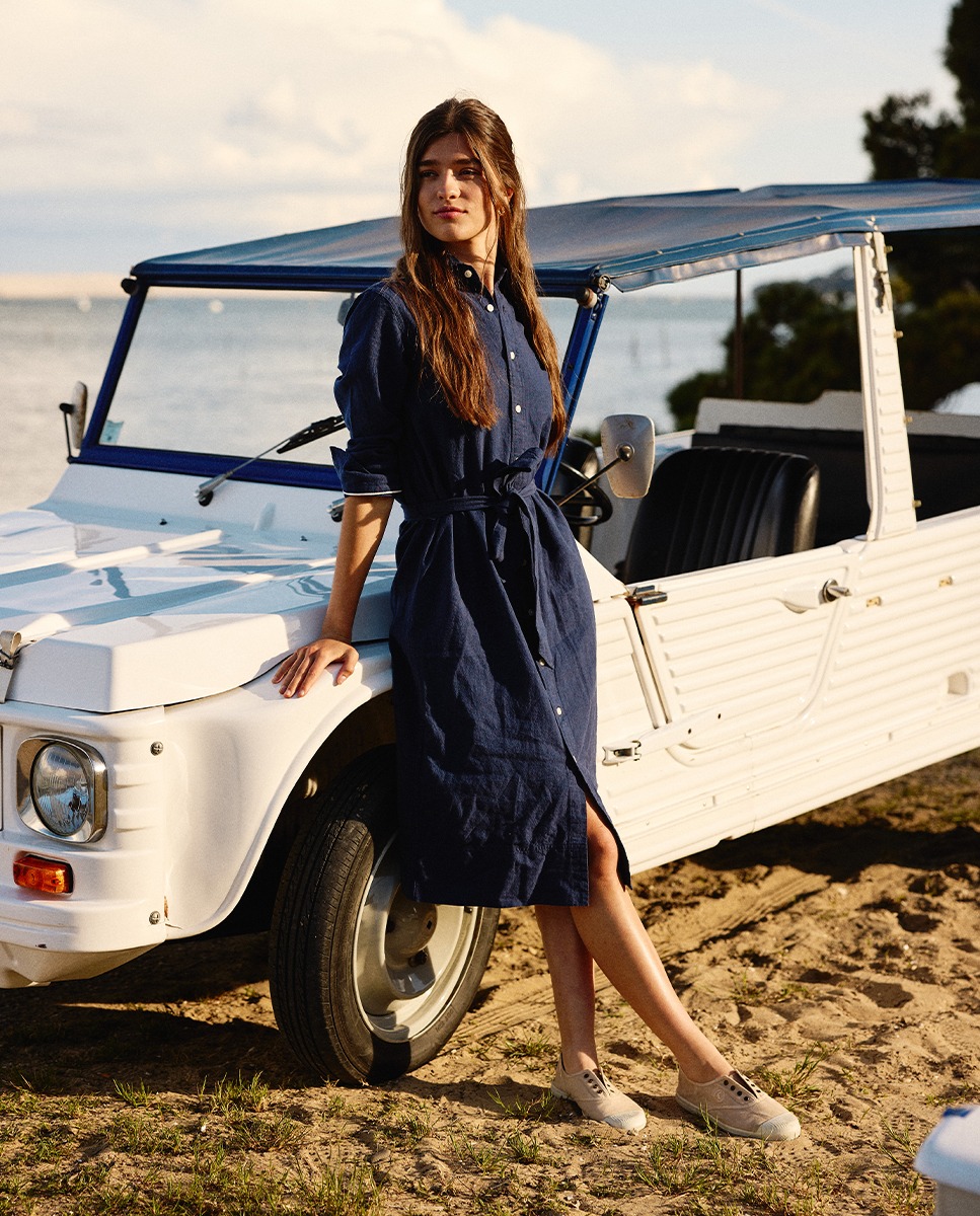 Vestido Camisero Marino