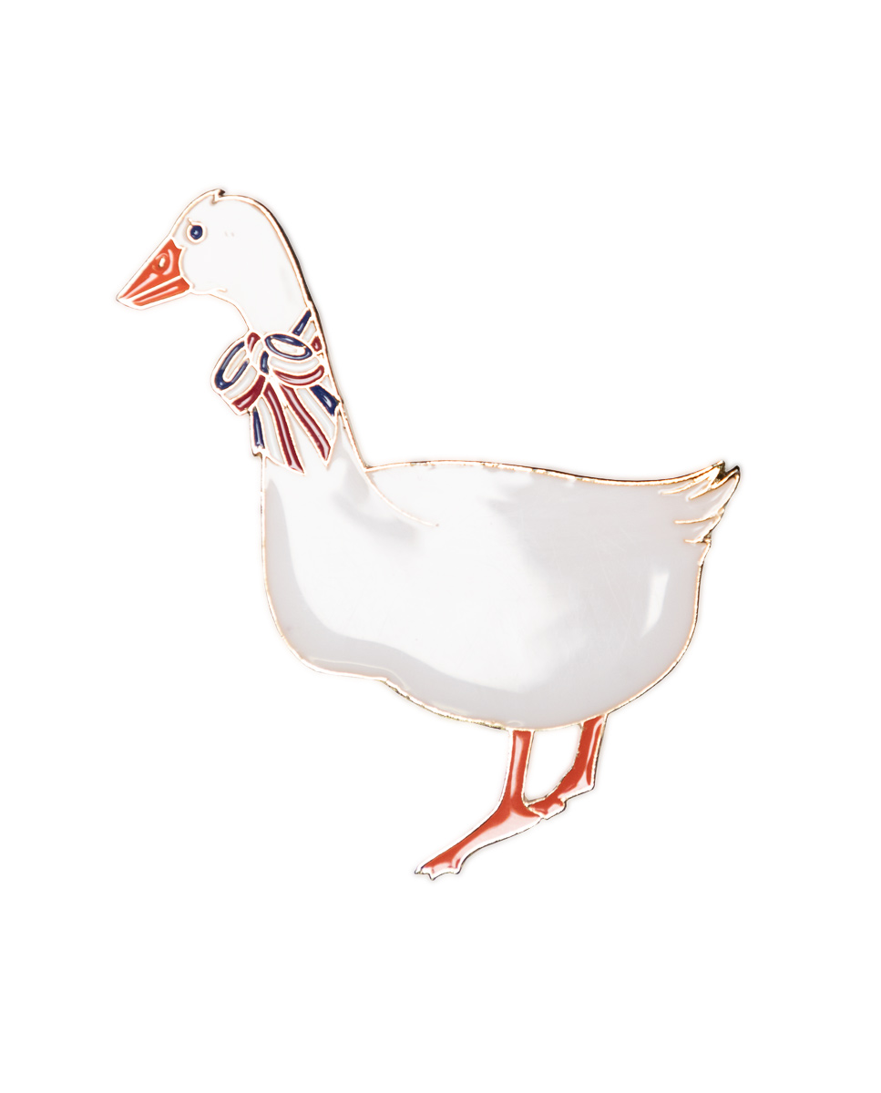 Broche Ganso Metálico