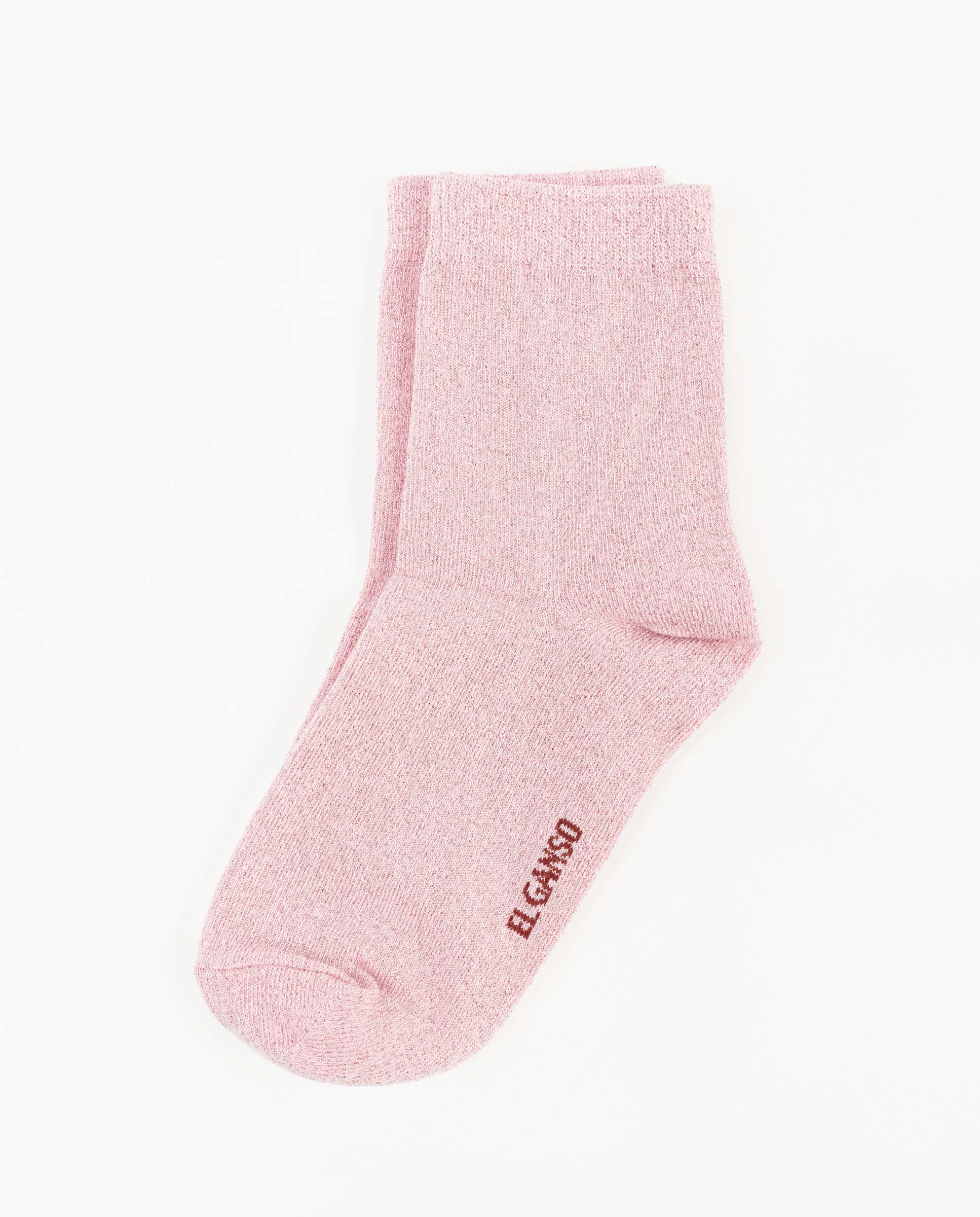 Calcetín Lurex Rosa