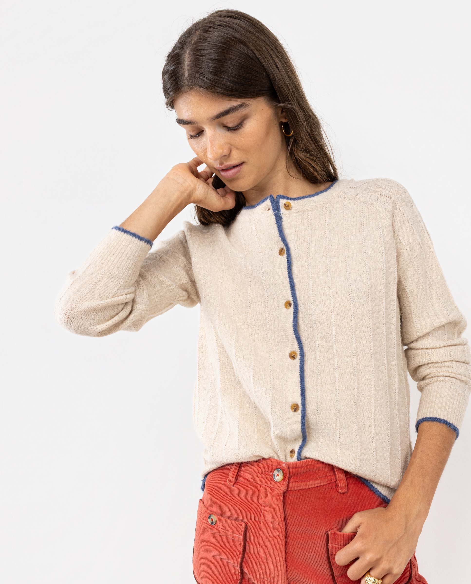 Cardigan Fantaisie Beige