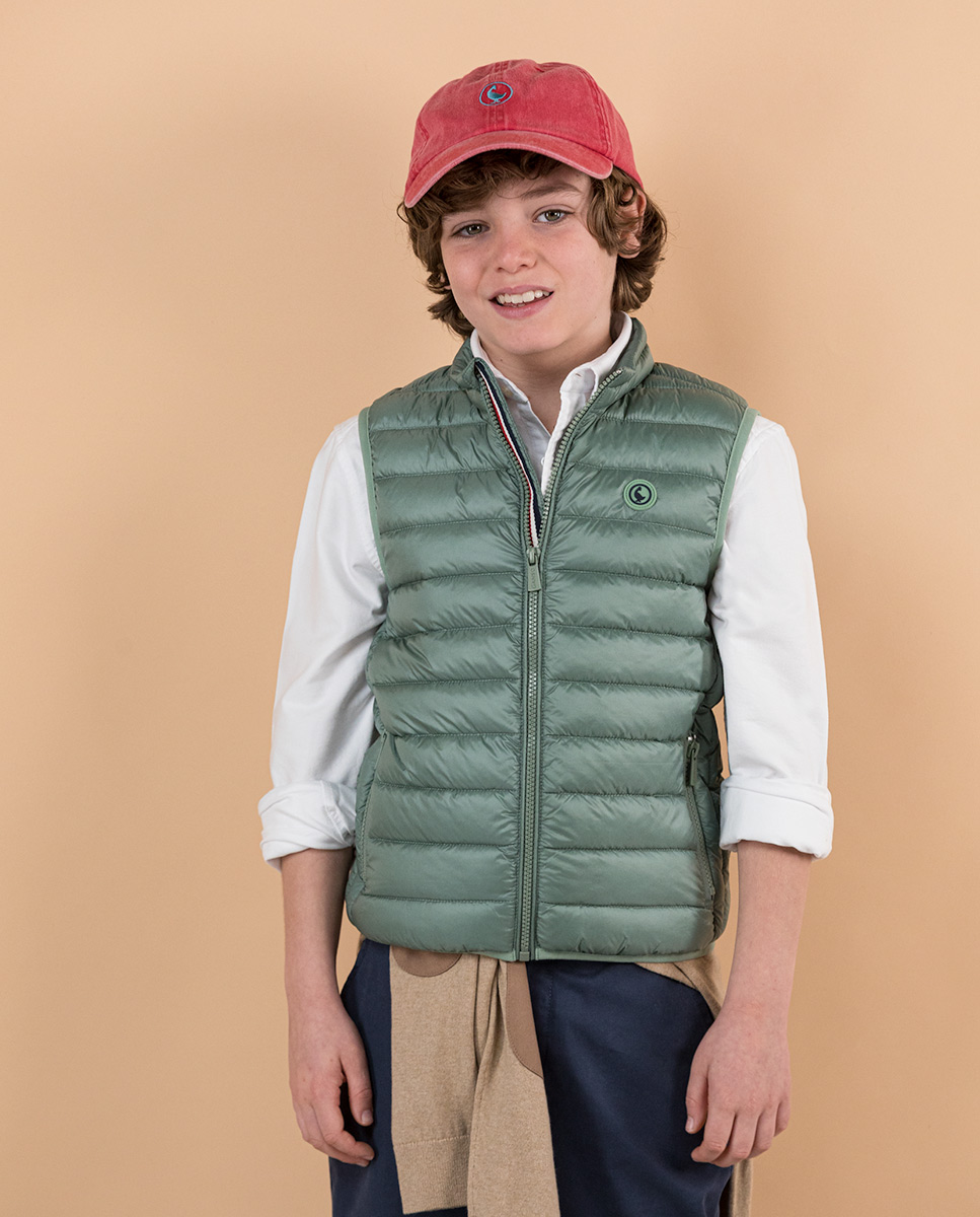 Green Quilted Vest  