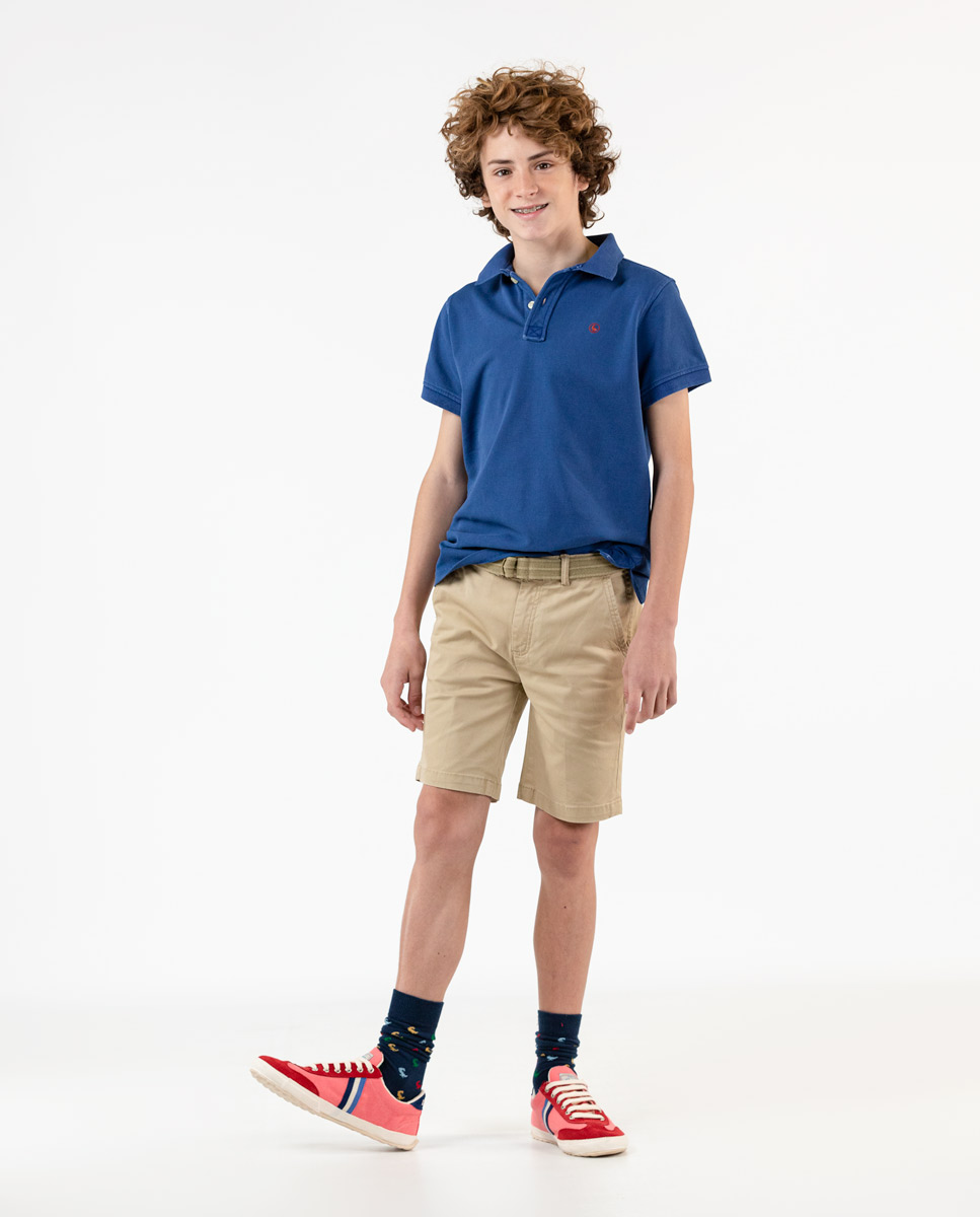 Polo Lavado Azul Klein