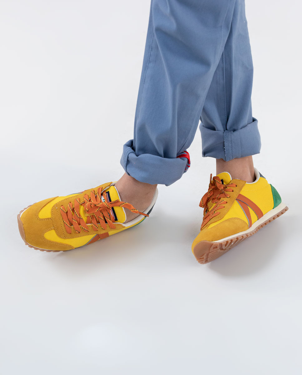 Yellow Nylon Running