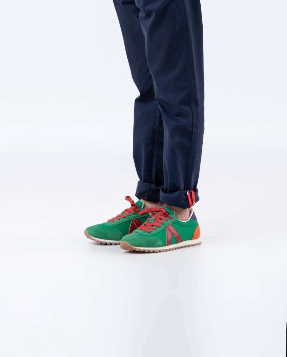 Zapatillas Running Nylon Verde