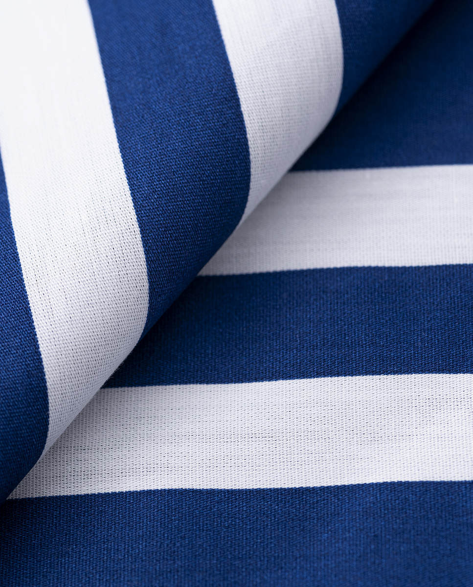 3-Piece Navy Duvet Cover Set Single Size 180 Thread Count