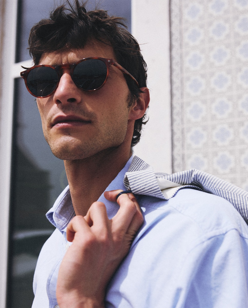 Honig Pantos Runde Acetat Sonnenbrille